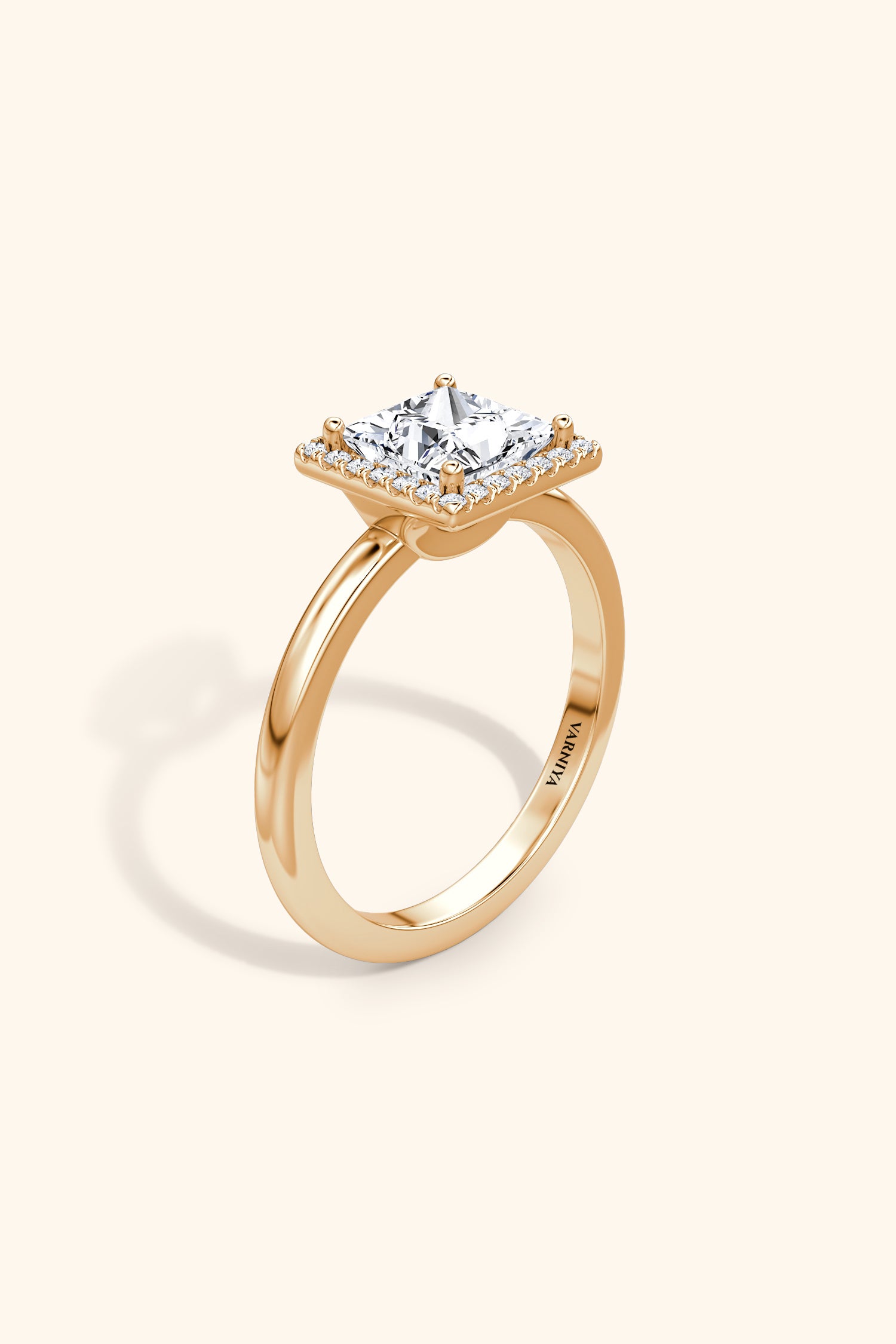 Princess Solitaire Ring