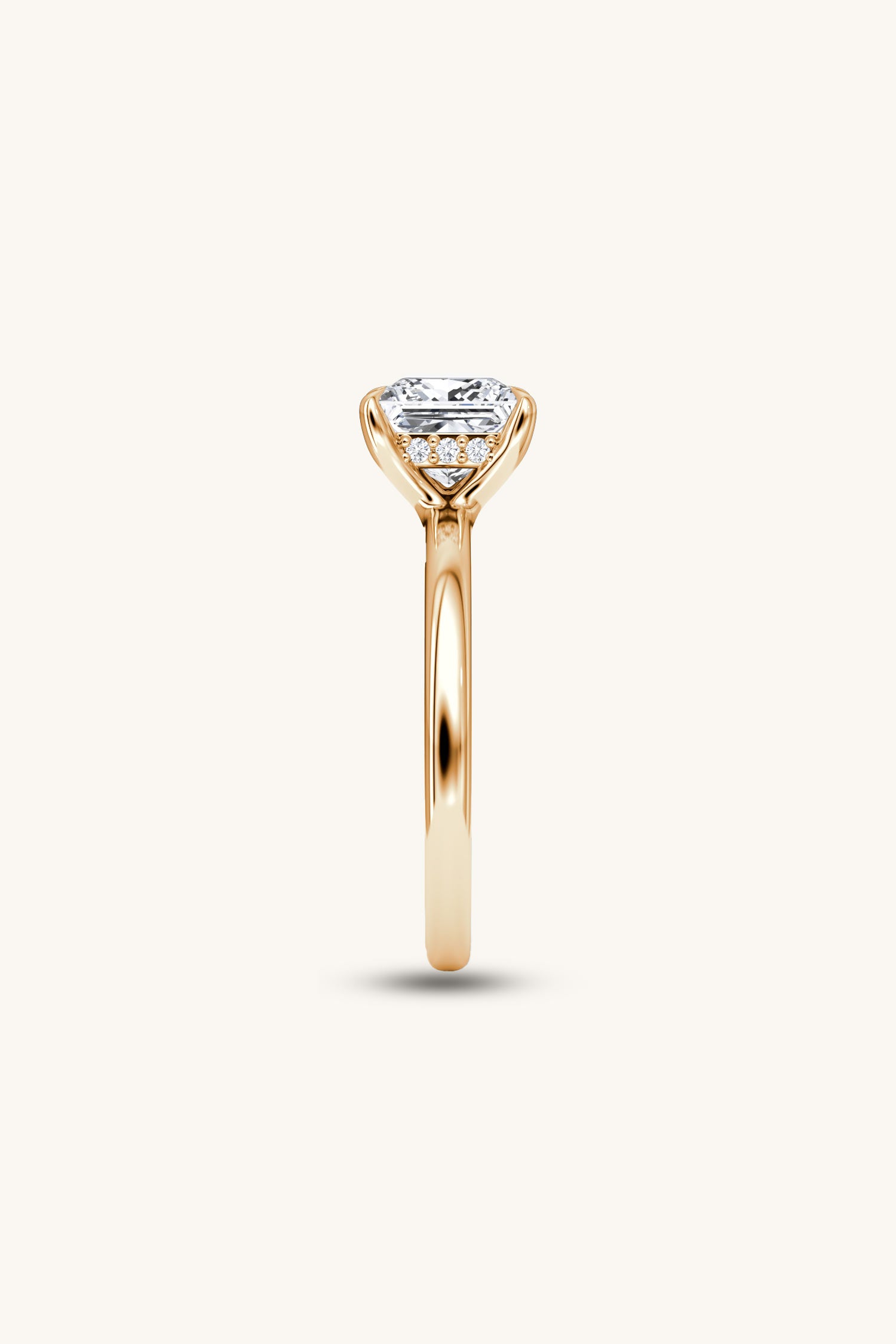 Bella Luna Halo Princess Solitaire Ring