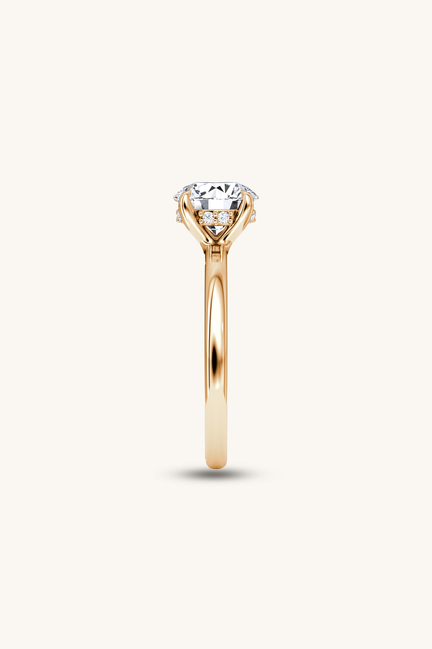 Bella Luna Halo with 1 Carat Round Brilliant Solitaire Ring