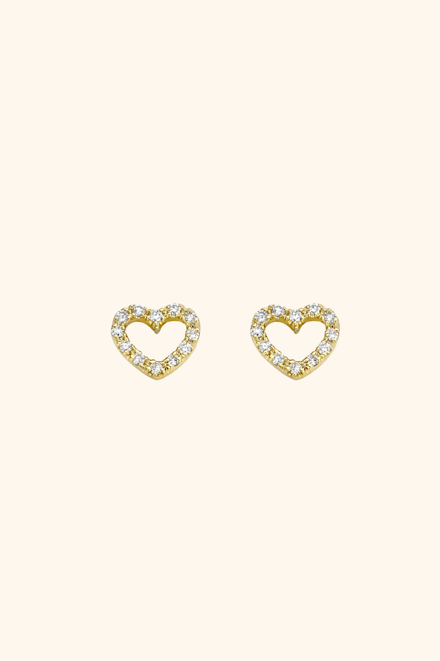 Full Heart Diamond Studs