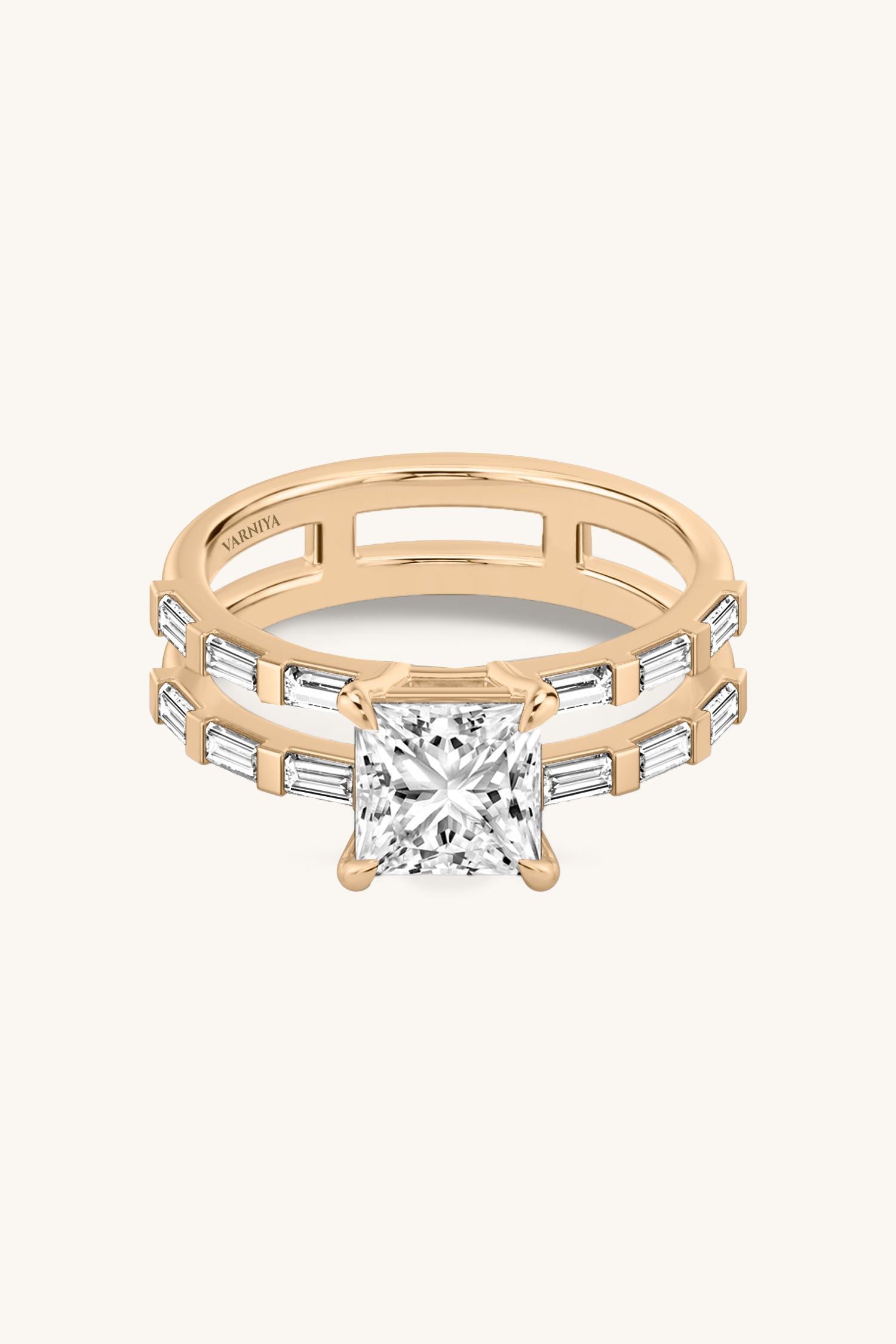Bicephal Princess French Pavé Ring