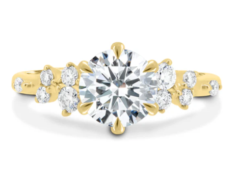 Luminosa Bloom Round Engagement Ring