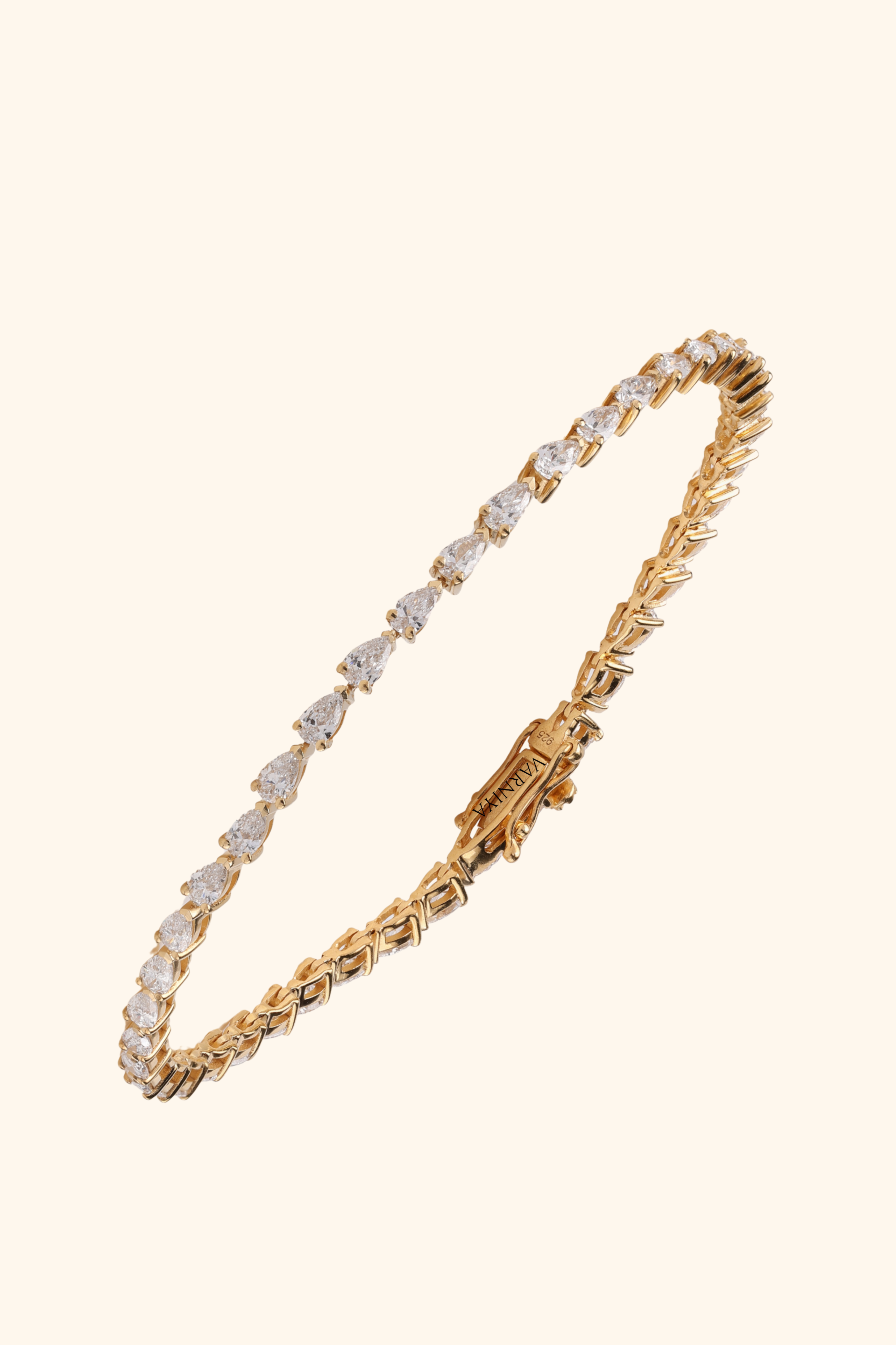 The Pear Line Tennis Bracelet