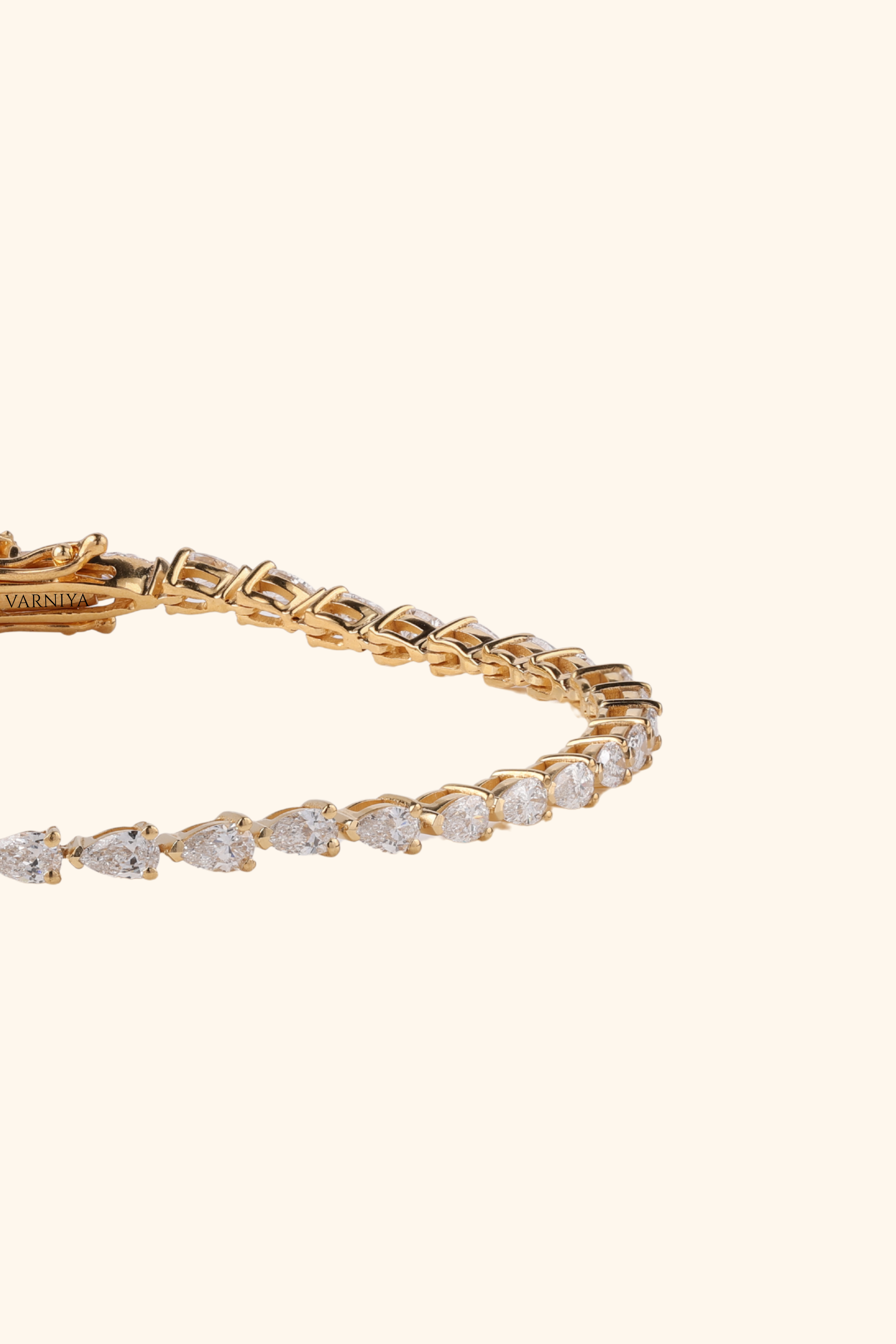 The Pear Line Tennis Bracelet