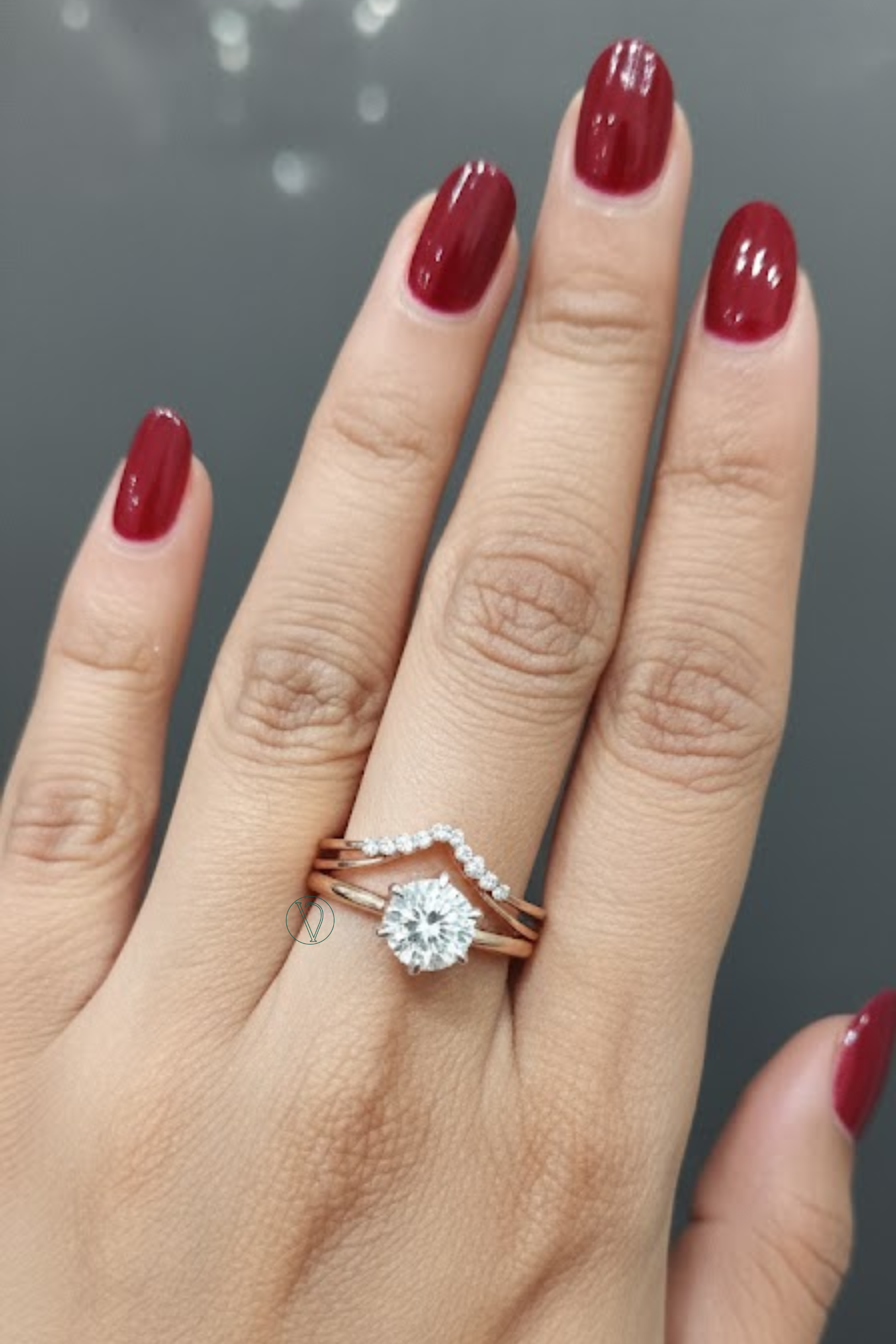Tulira Round Solitaire Bridal Set