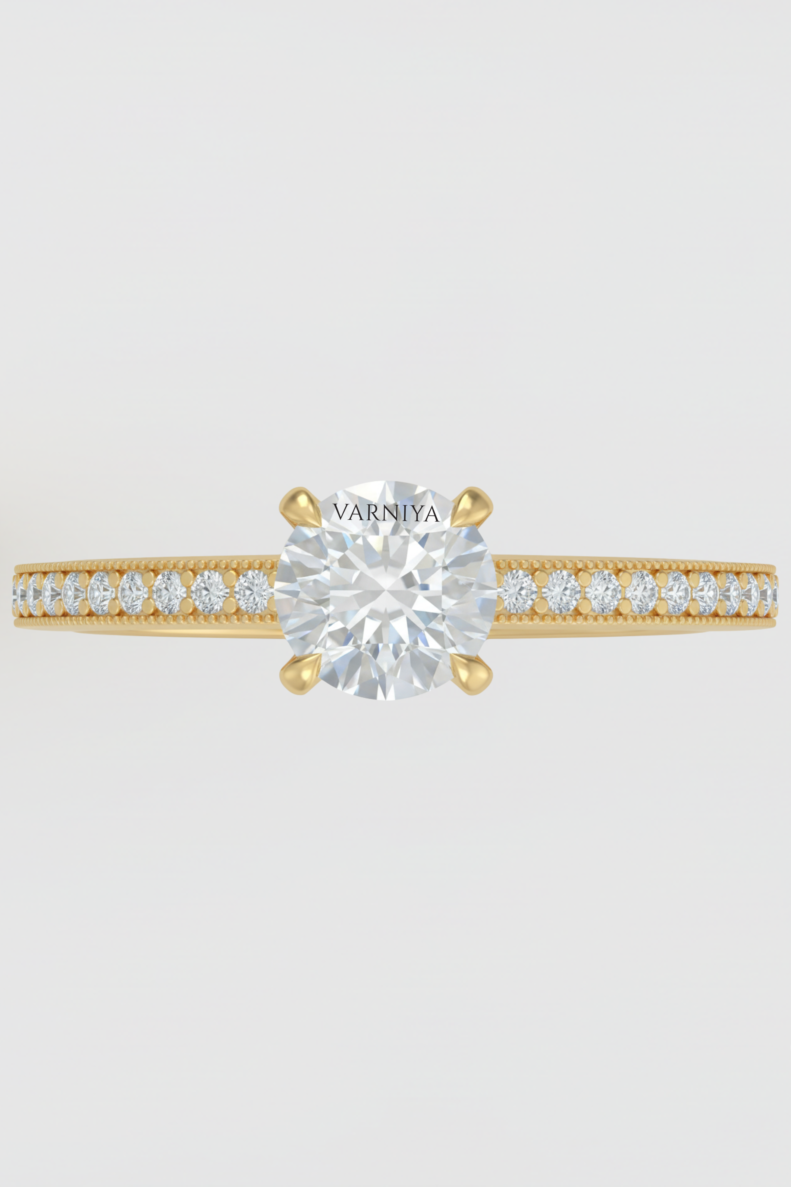 Aura Cushion Hidden Halo Ring