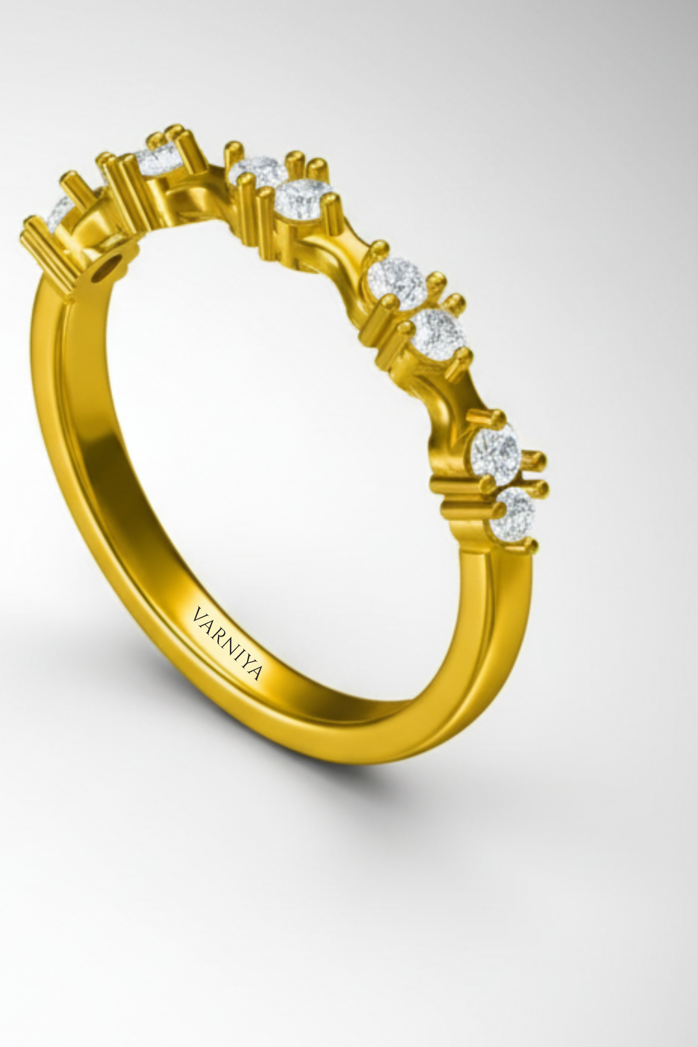 The Luz da Manhã Dewdrop Pavé Band