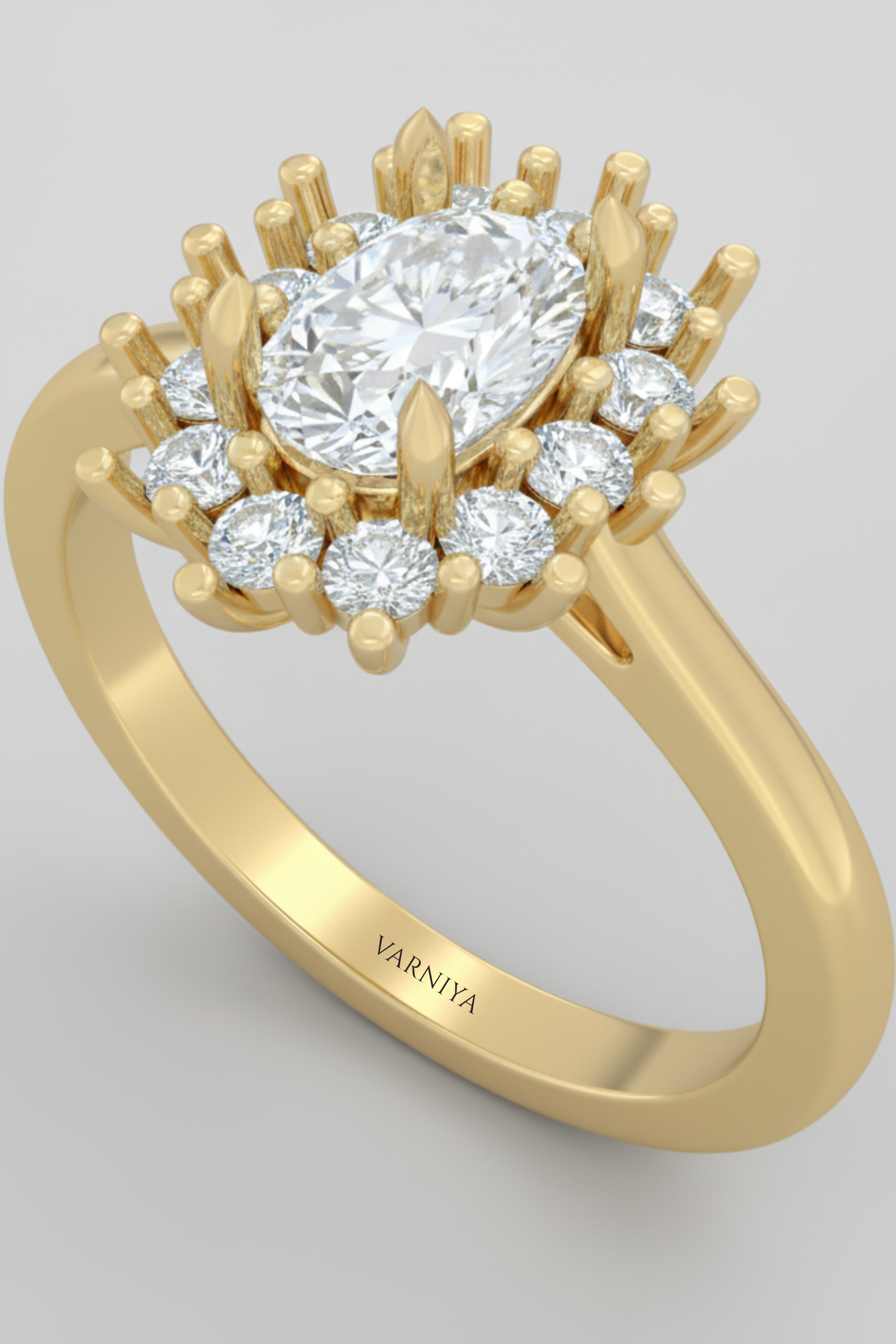 Regalia Floral Cluster Engagement Ring