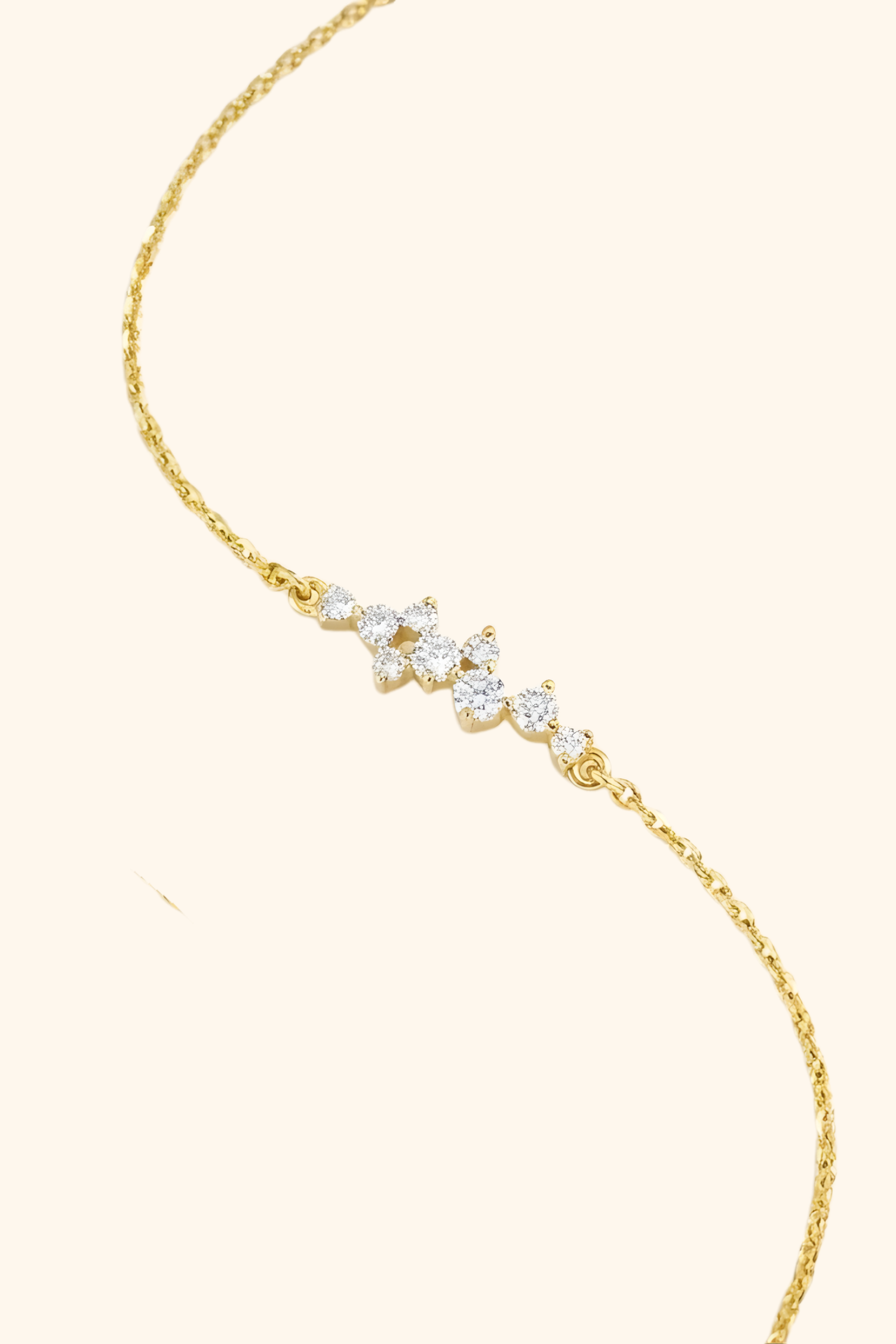 18K Gold Plated Elsa Diamond Bracelet