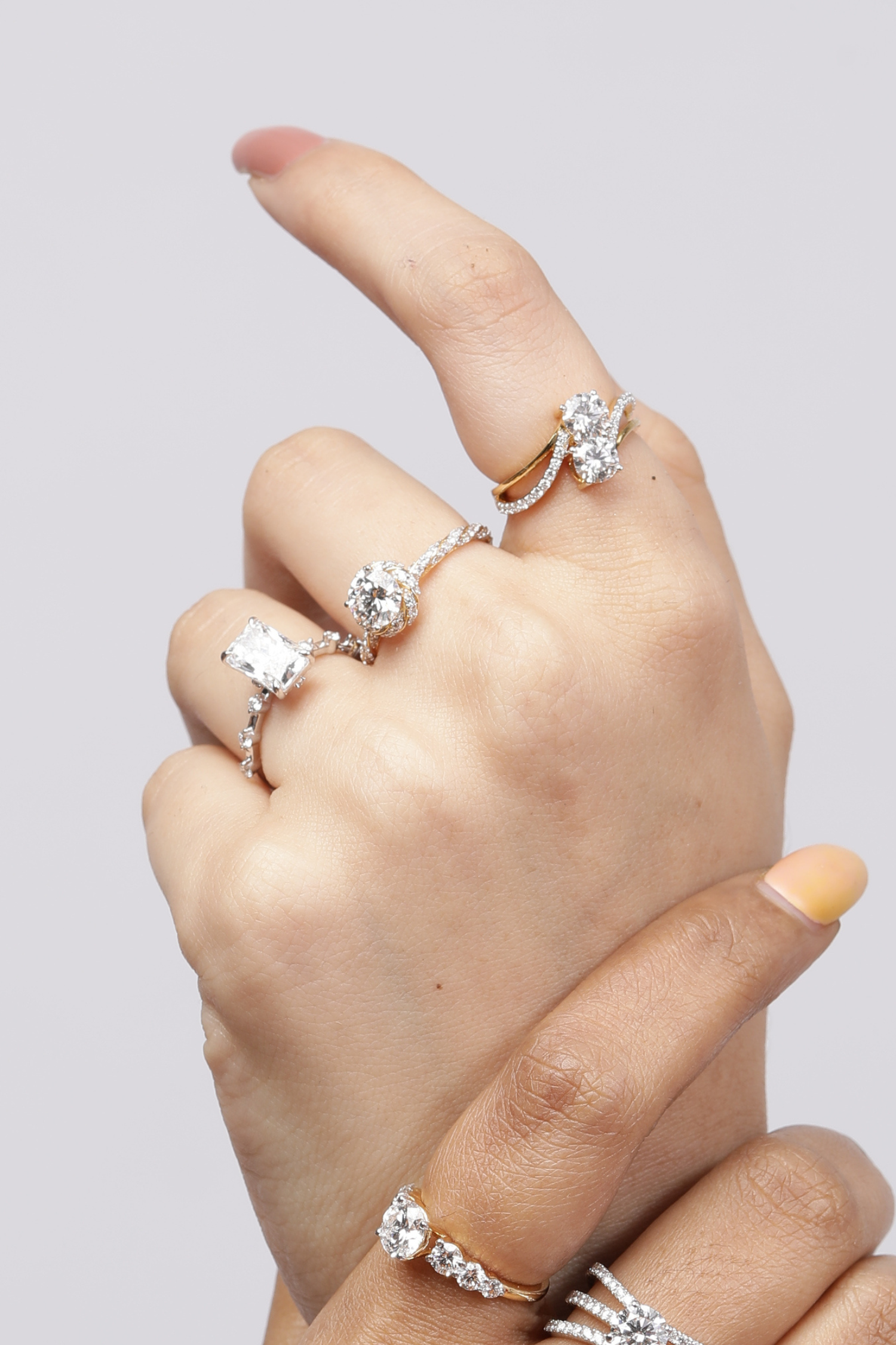 Double Round Brilliant Toi Et Moi Ring in Ring Size 10