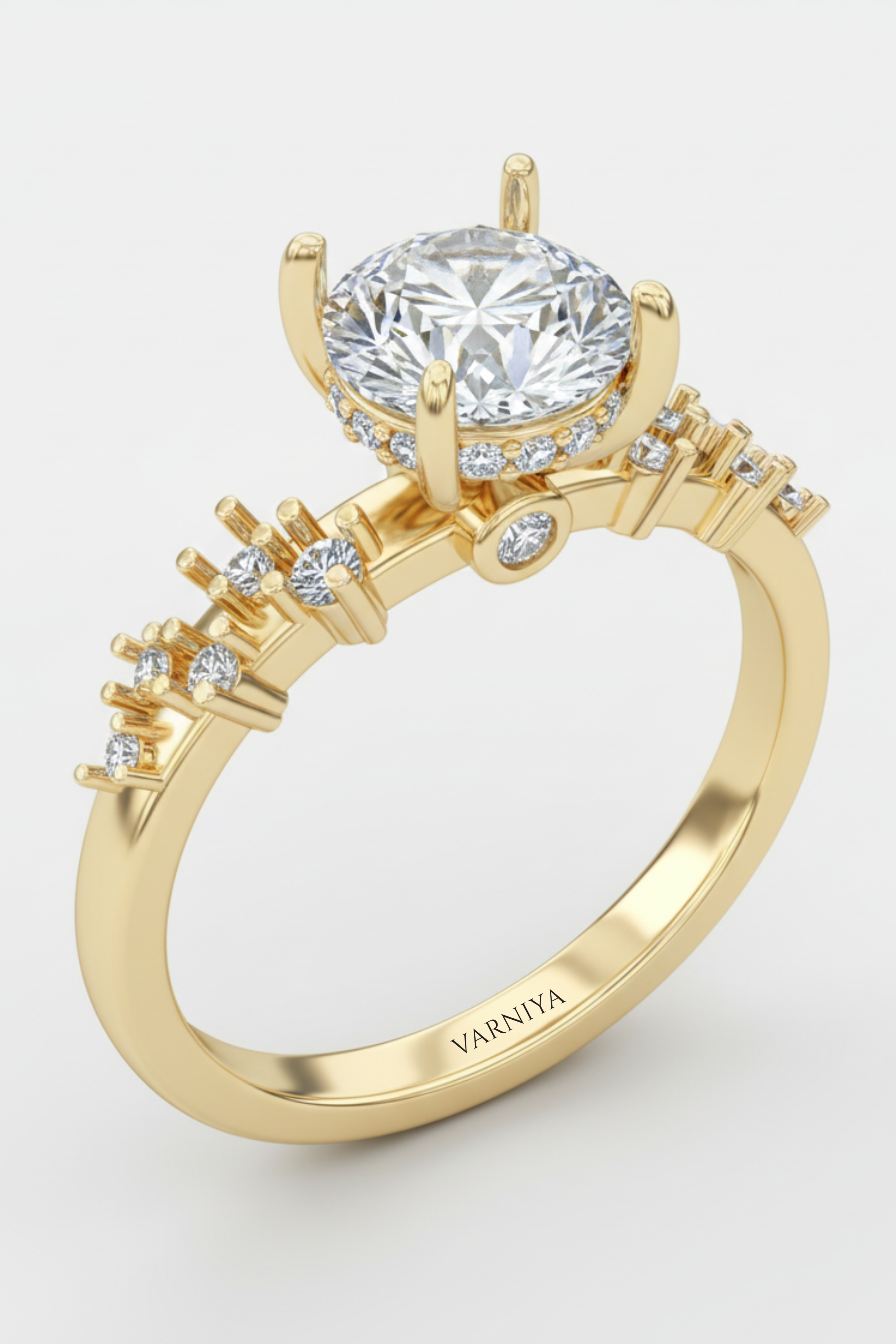 Starlina Round Brilliant Cluster Ring