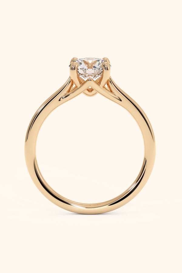 Valentina Ring with a Round Solitaire
