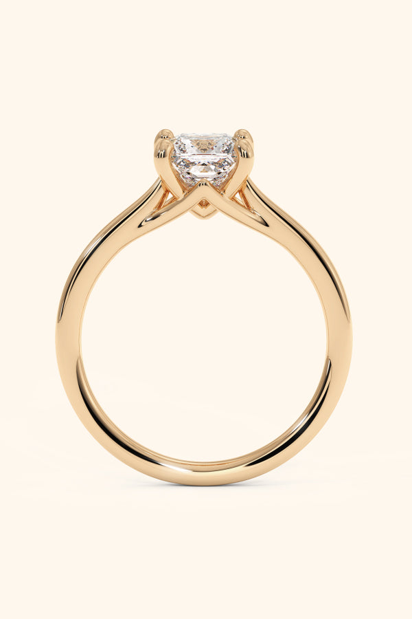 Valentina Ring with a Princess Solitaire