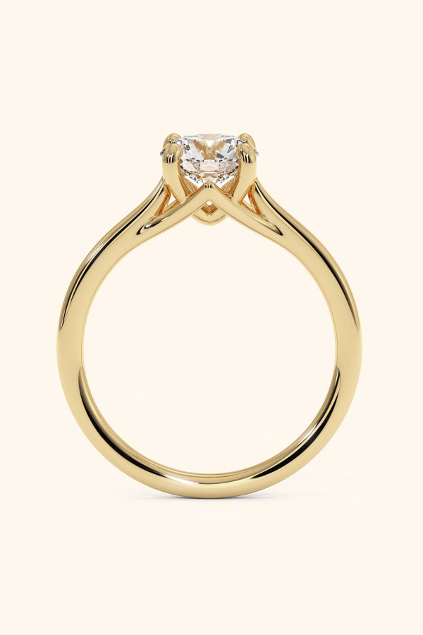 Valentina Ring with a Round Solitaire
