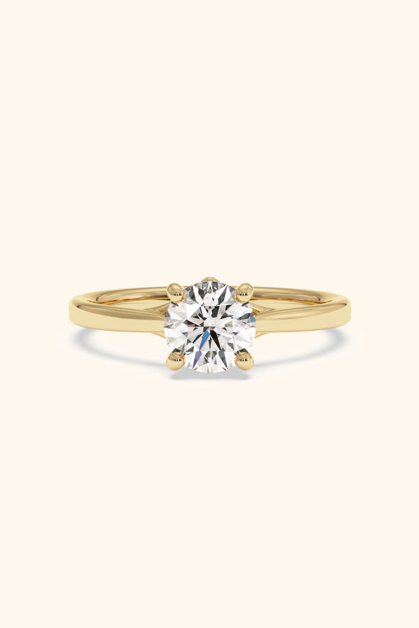 Valentina Ring with a Round Solitaire