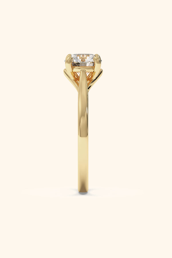 Valentina Ring with a Round Solitaire