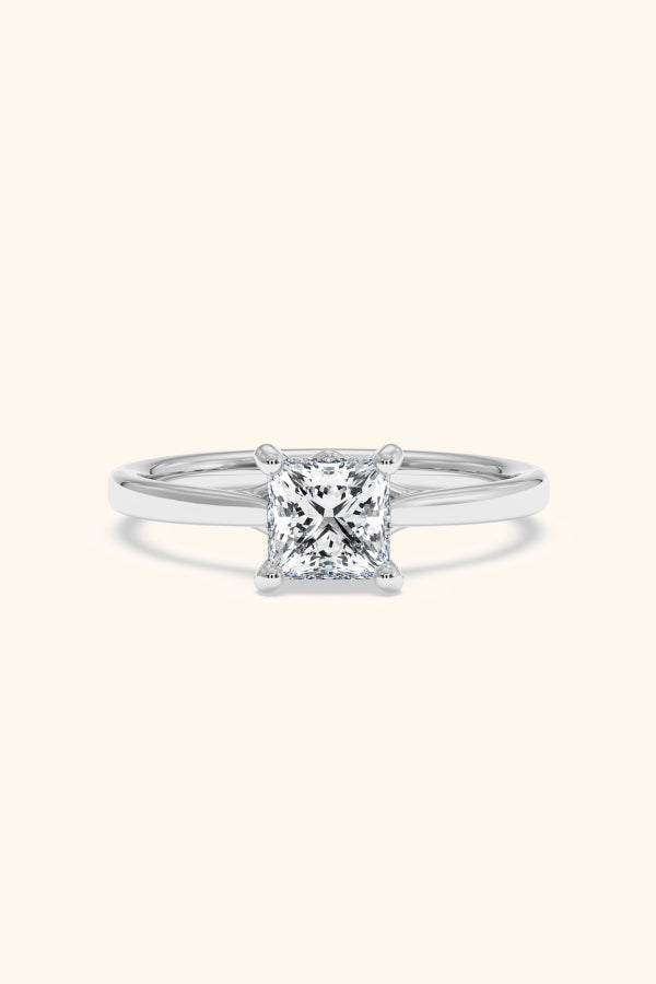 Valentina Ring with a Princess Solitaire