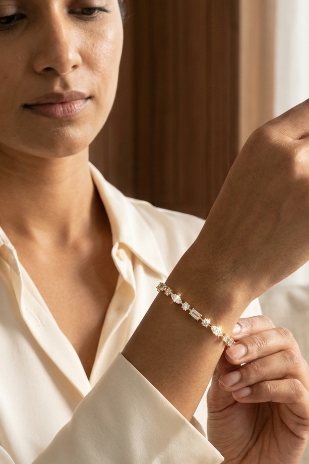 Celestial Mixed Shape Tennis Bracelet