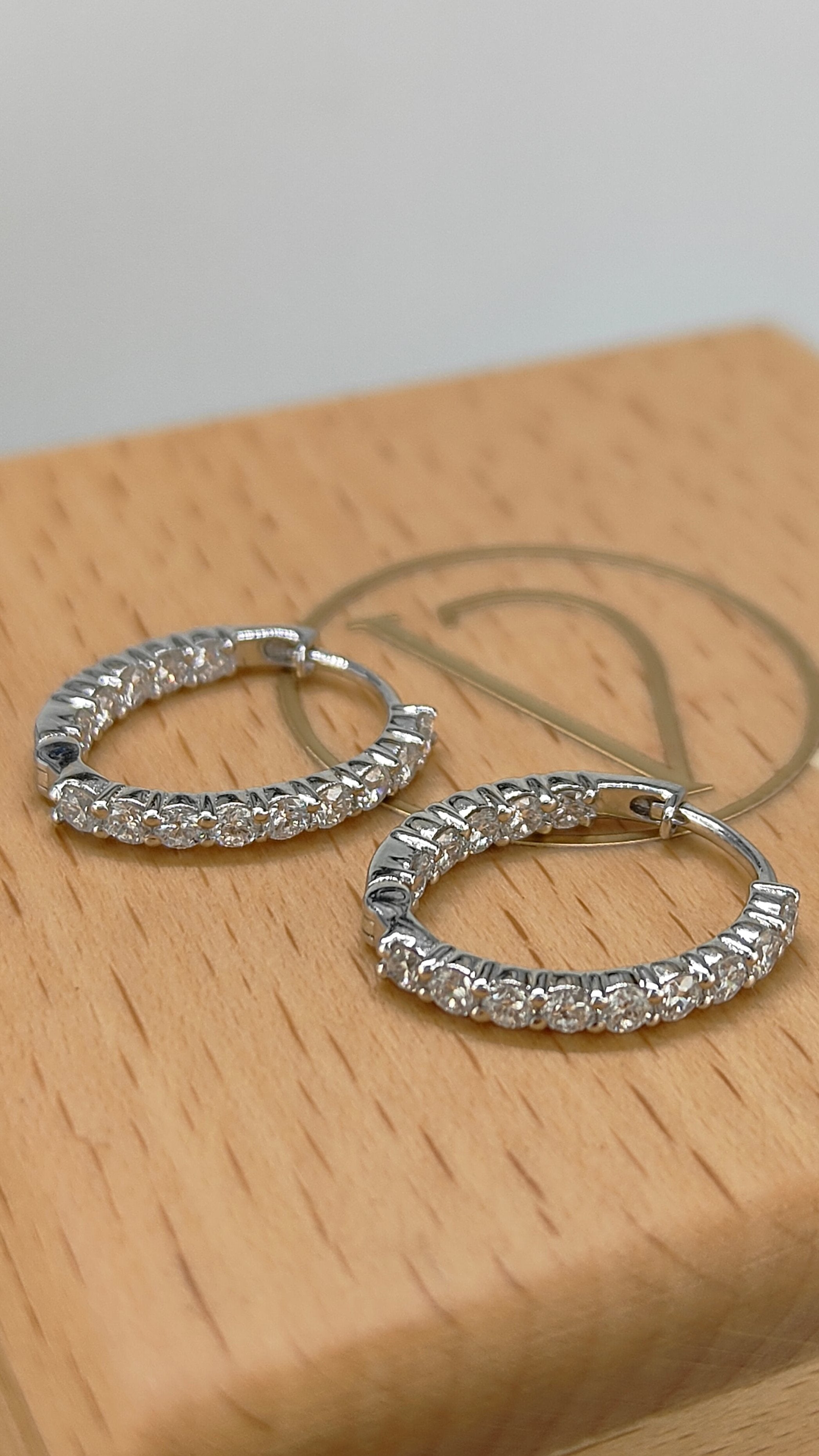 Anna Diamond Hoops