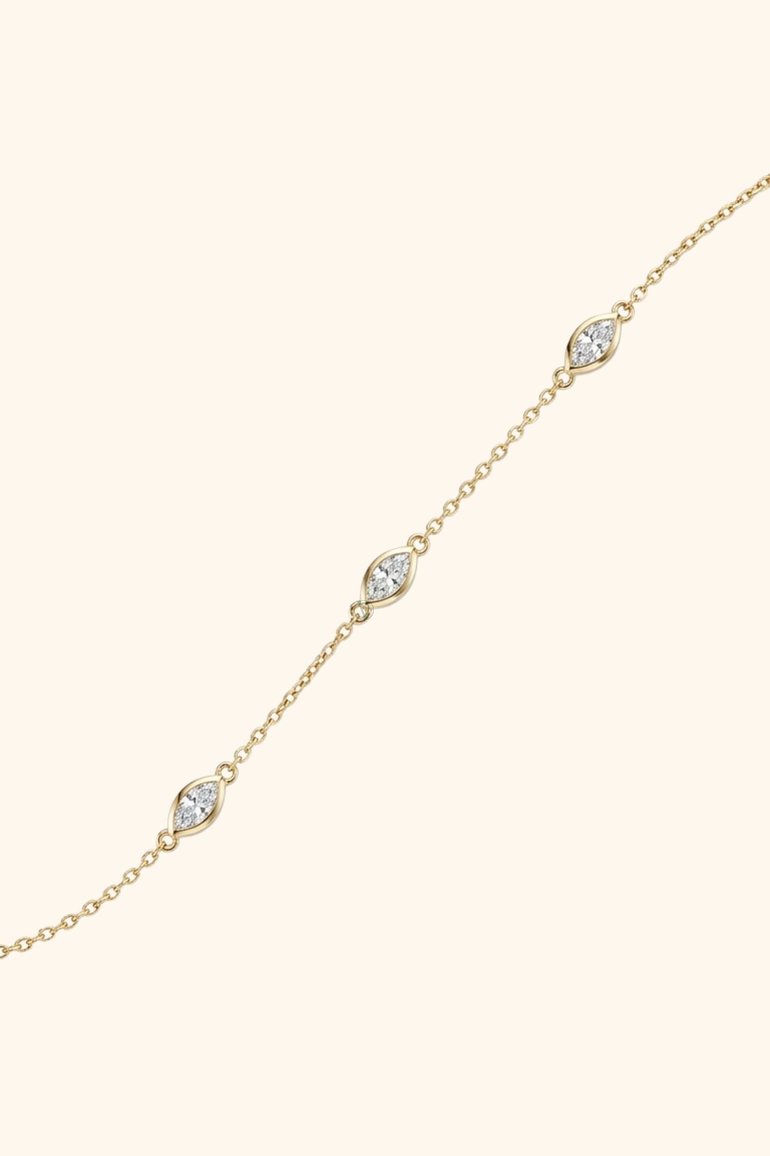 Marquise Bezel Station Bracelet
