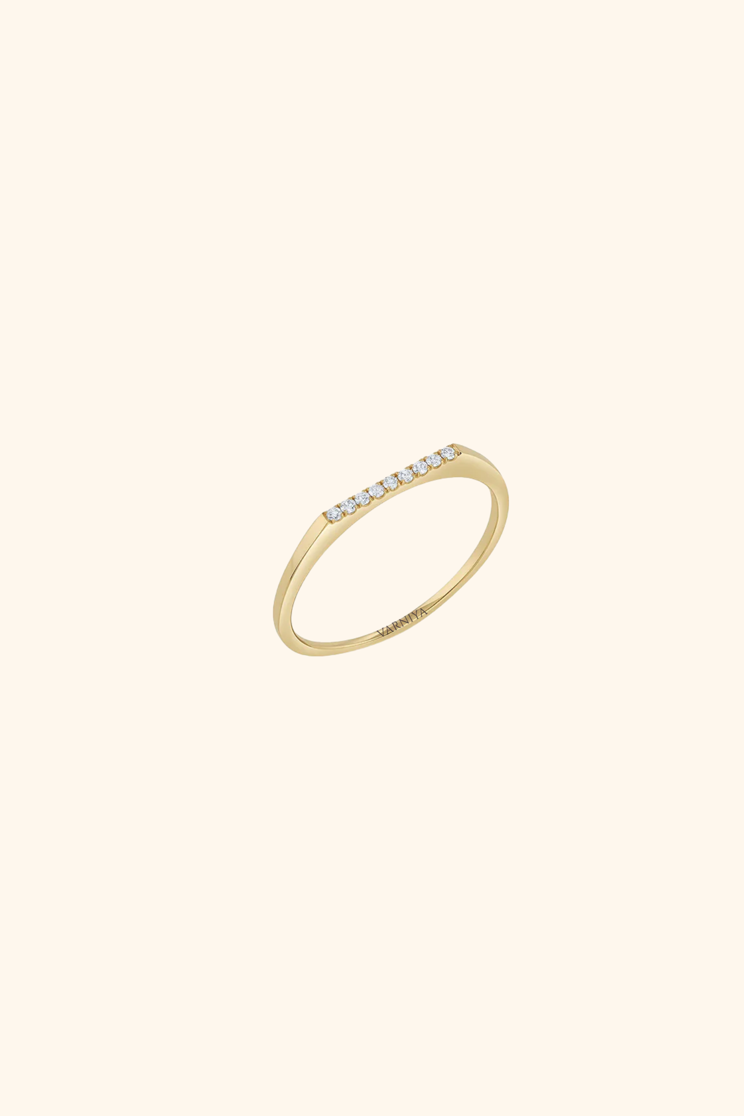Bar-Style Diamond Ring