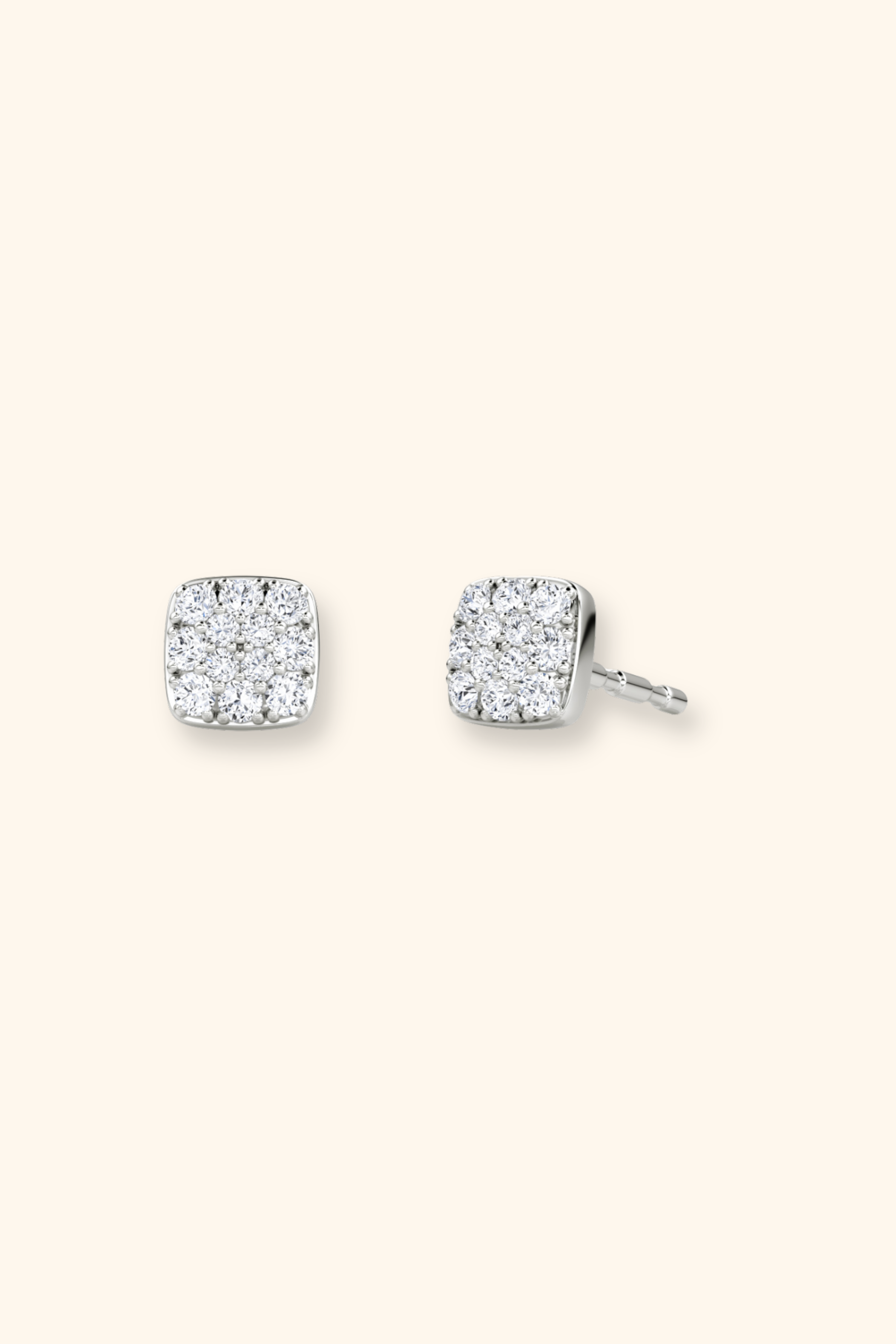 Gabriel Petite Cluster Cushion Studs