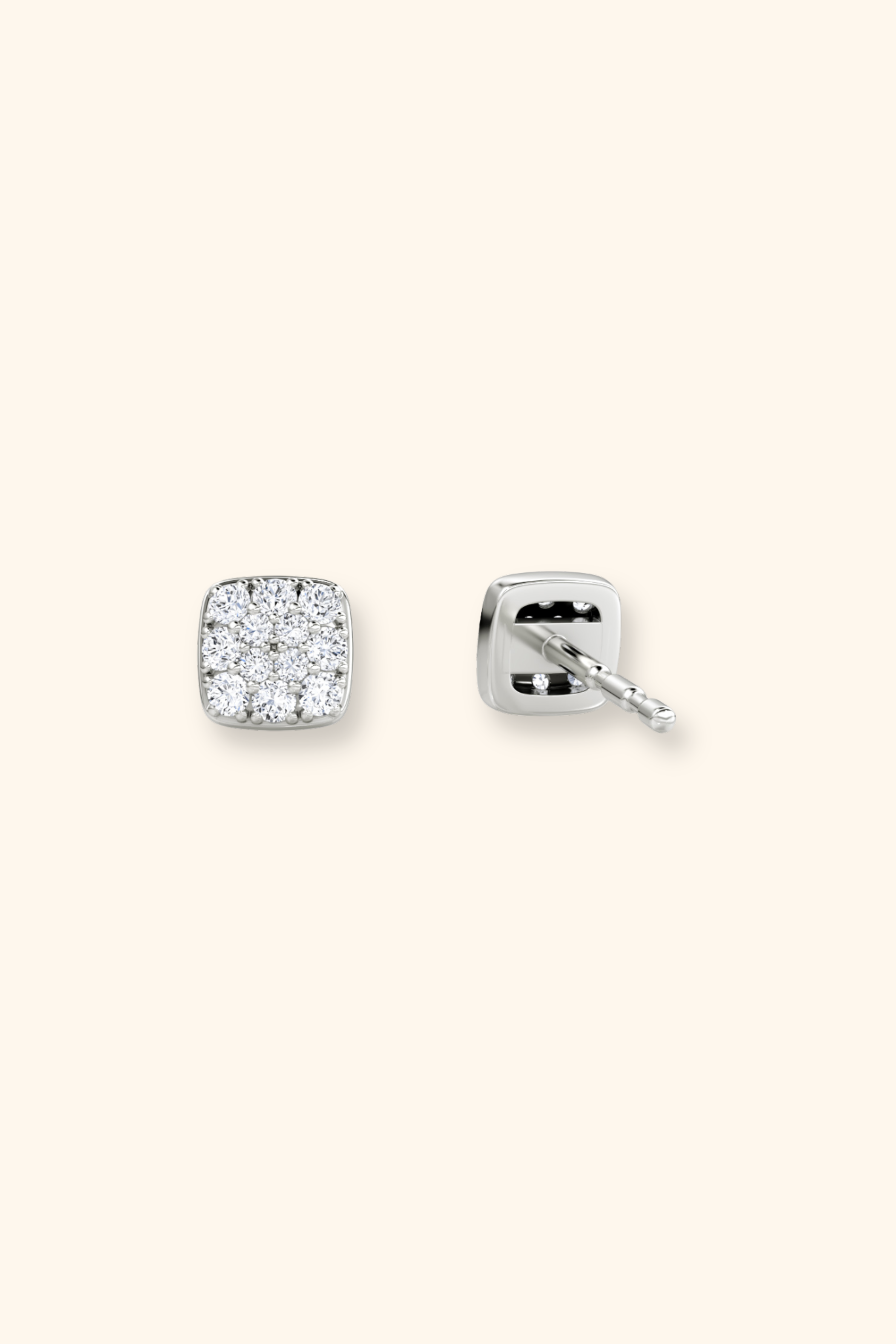 Gabriel Petite Cluster Cushion Studs