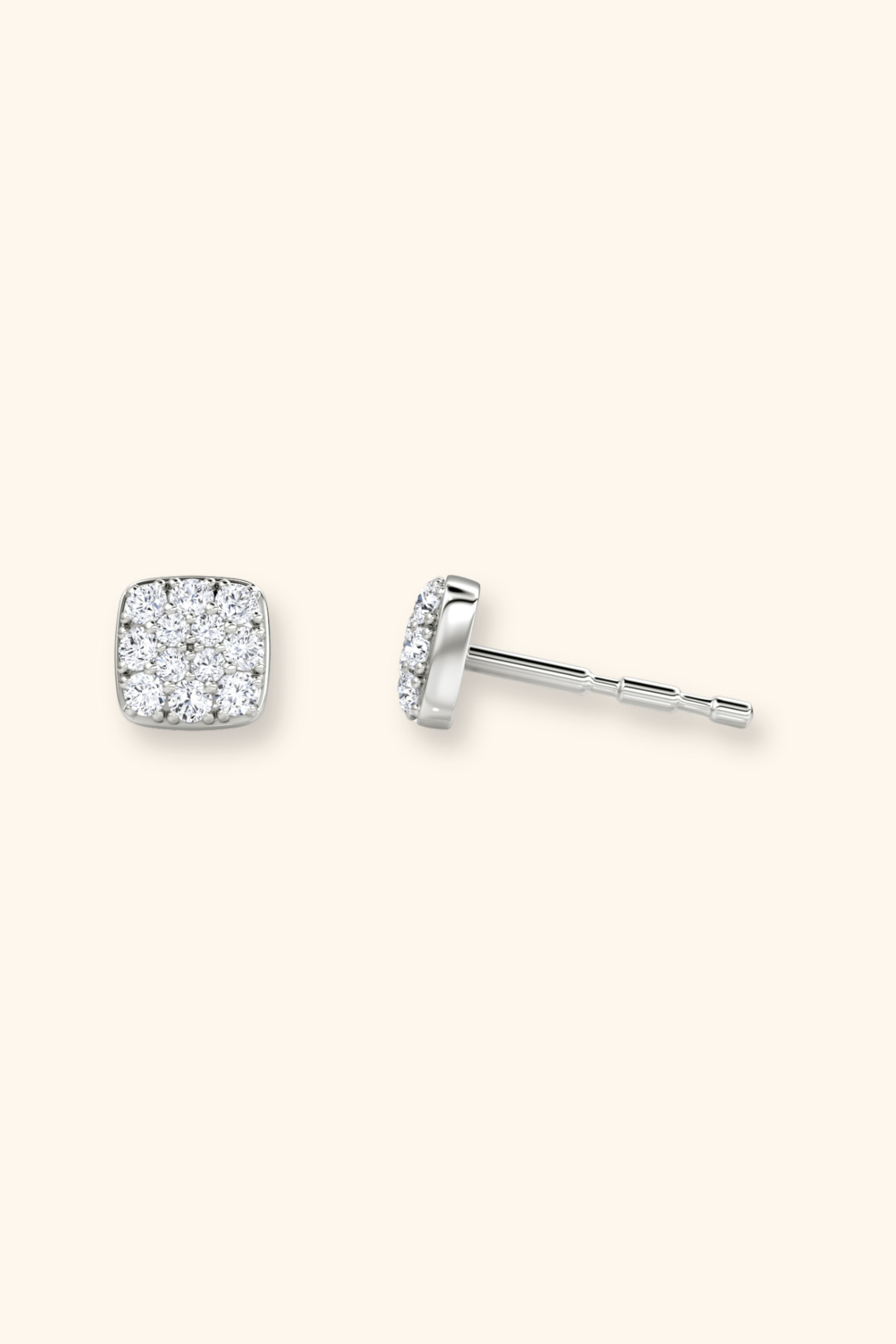 Gabriel Petite Cluster Cushion Studs