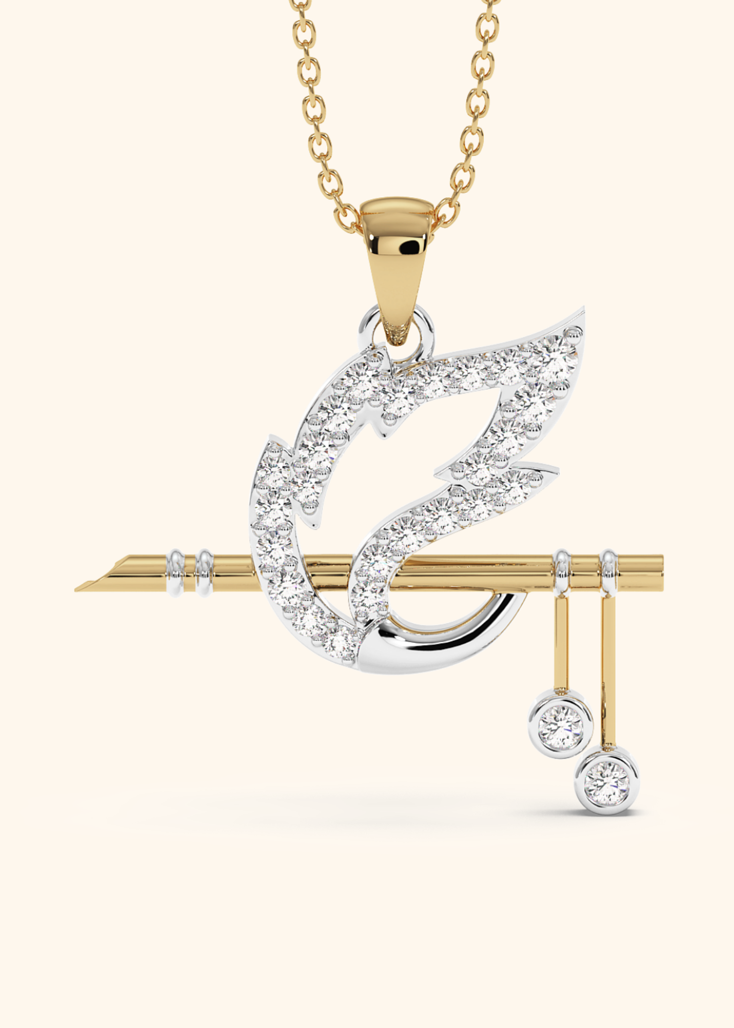 Krishna Flute Sri Krishna Gold Locket Krishna Flute Pendant Store