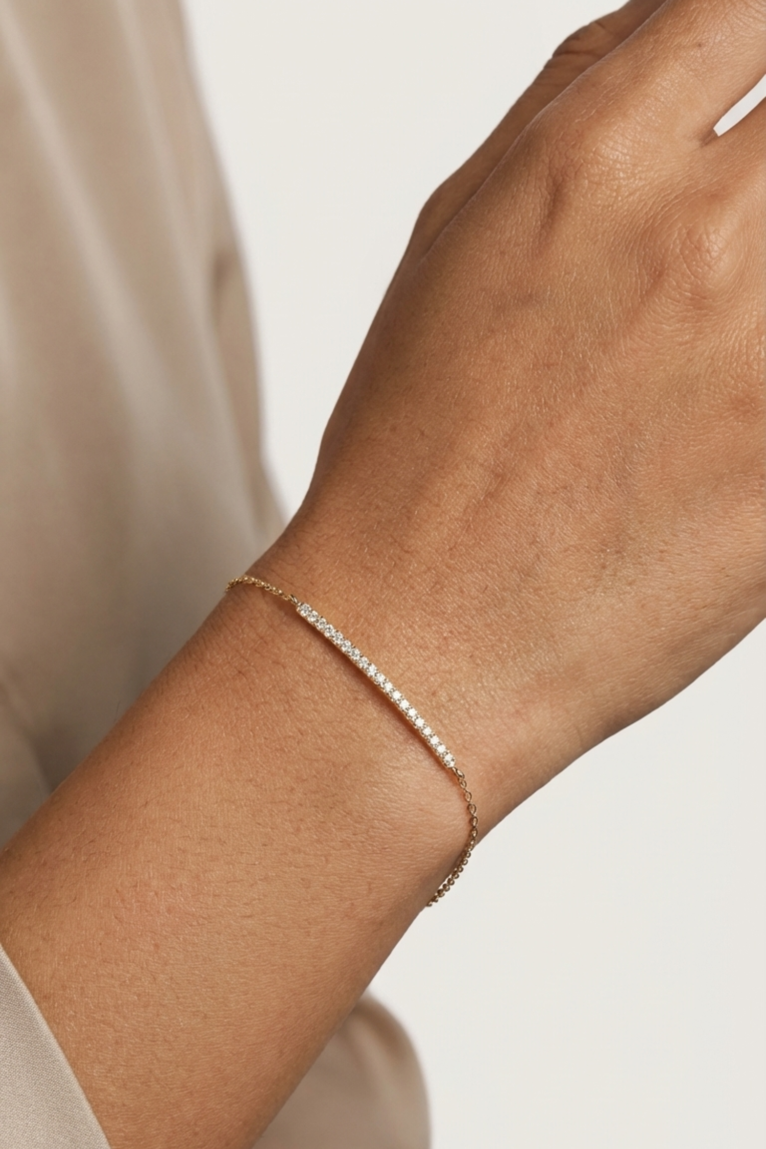 Pavé Diamond Bar Bracelet