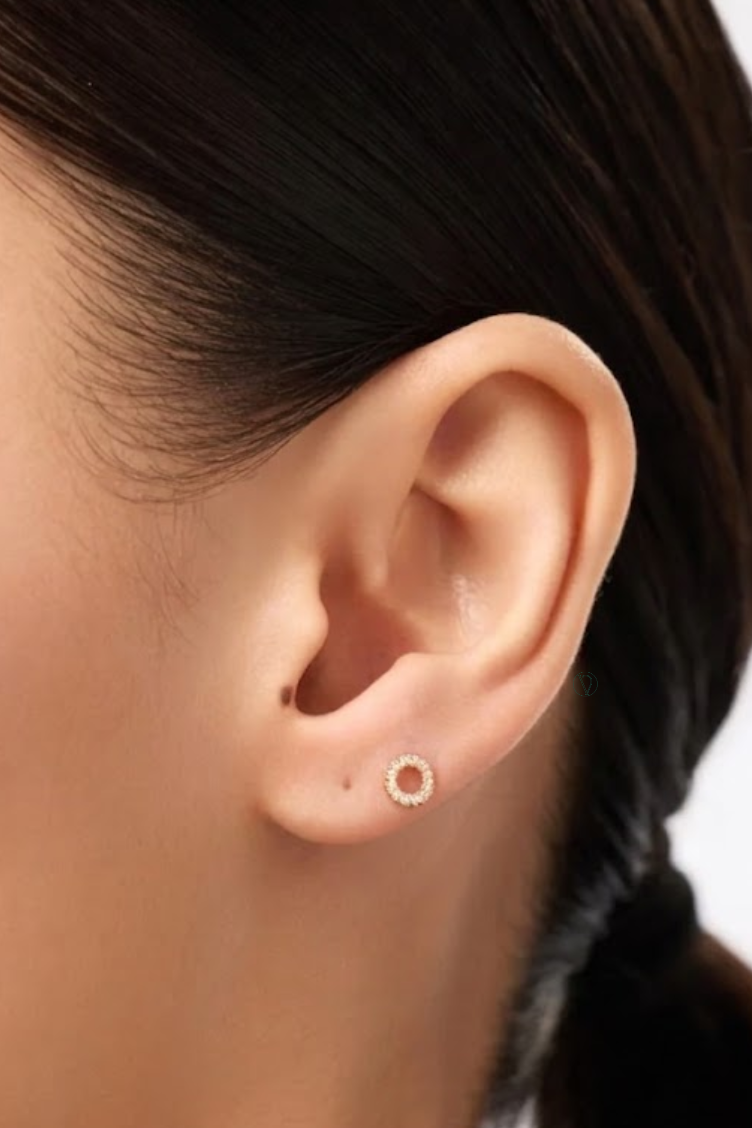 Open Circle Studs