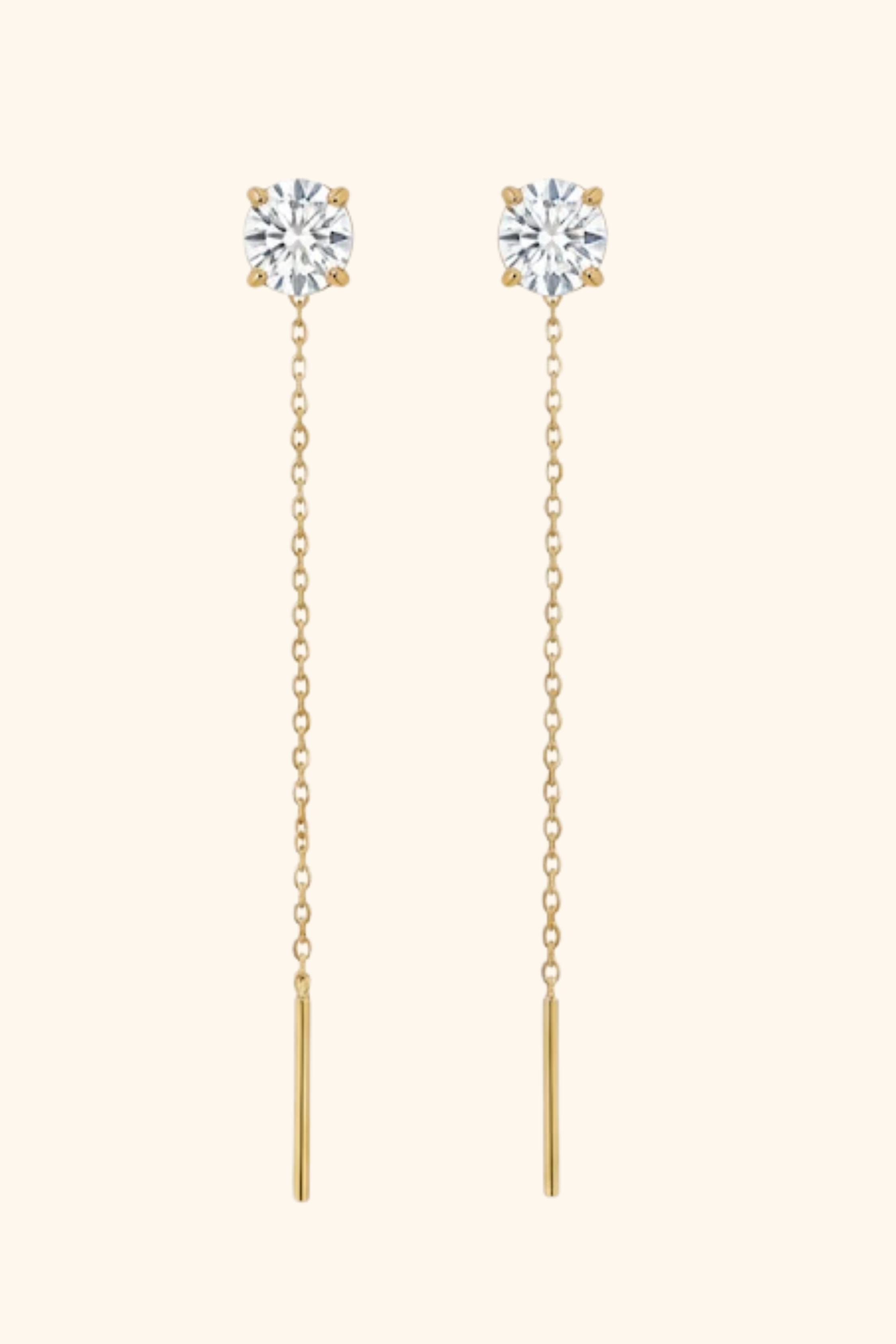 Solitaire Sui Dhaga Earrings