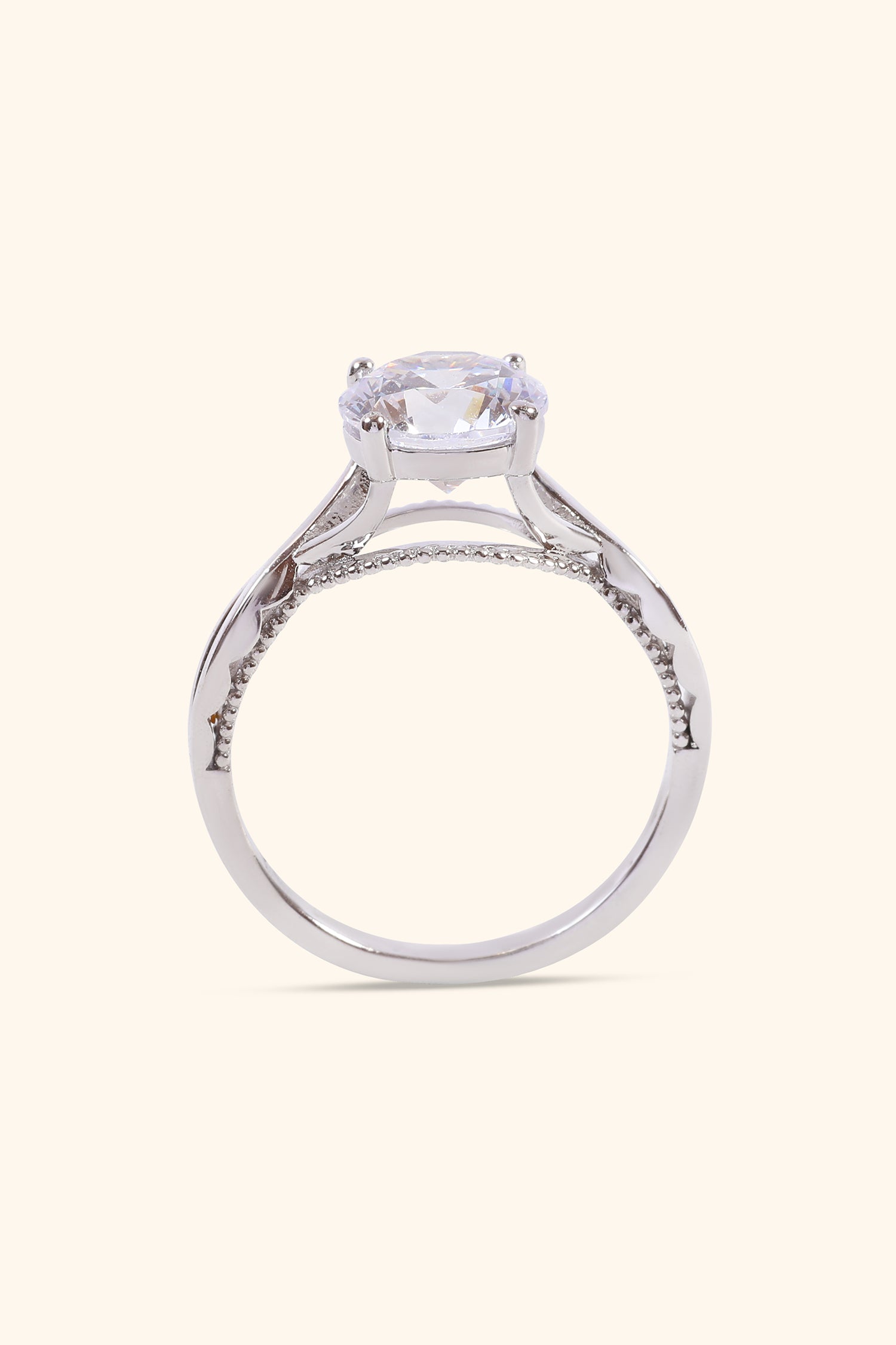 Sirena Ring with Round Brilliant Solitaire