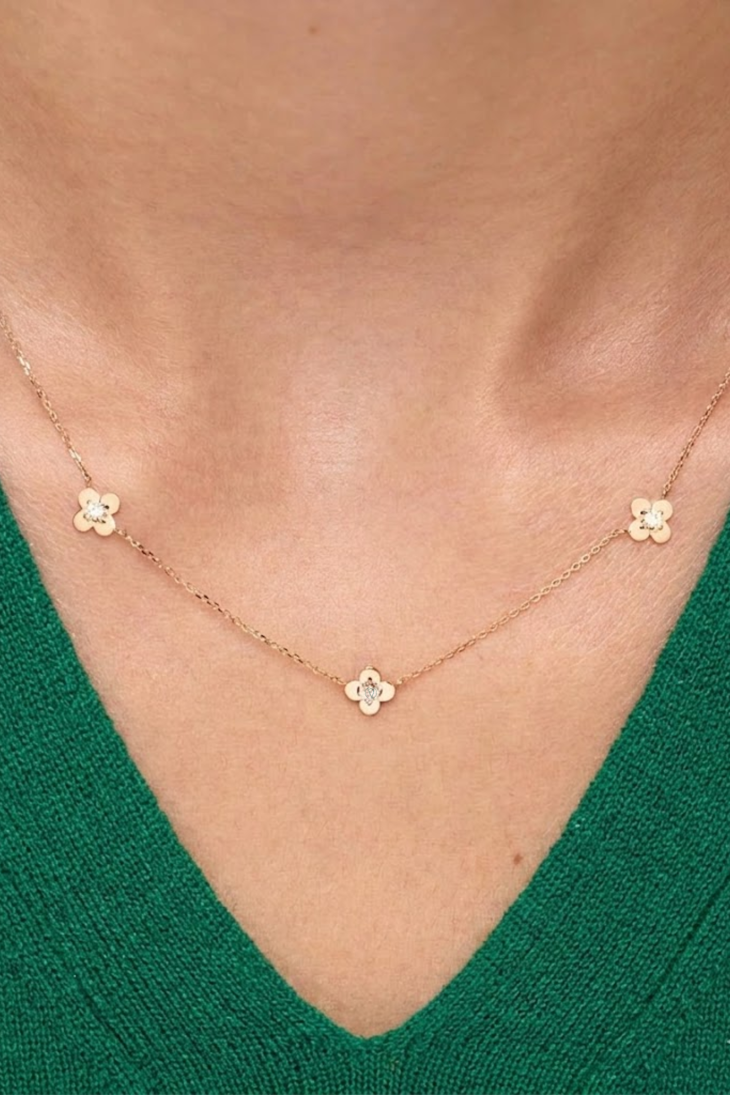 Mini Flower Station Necklace