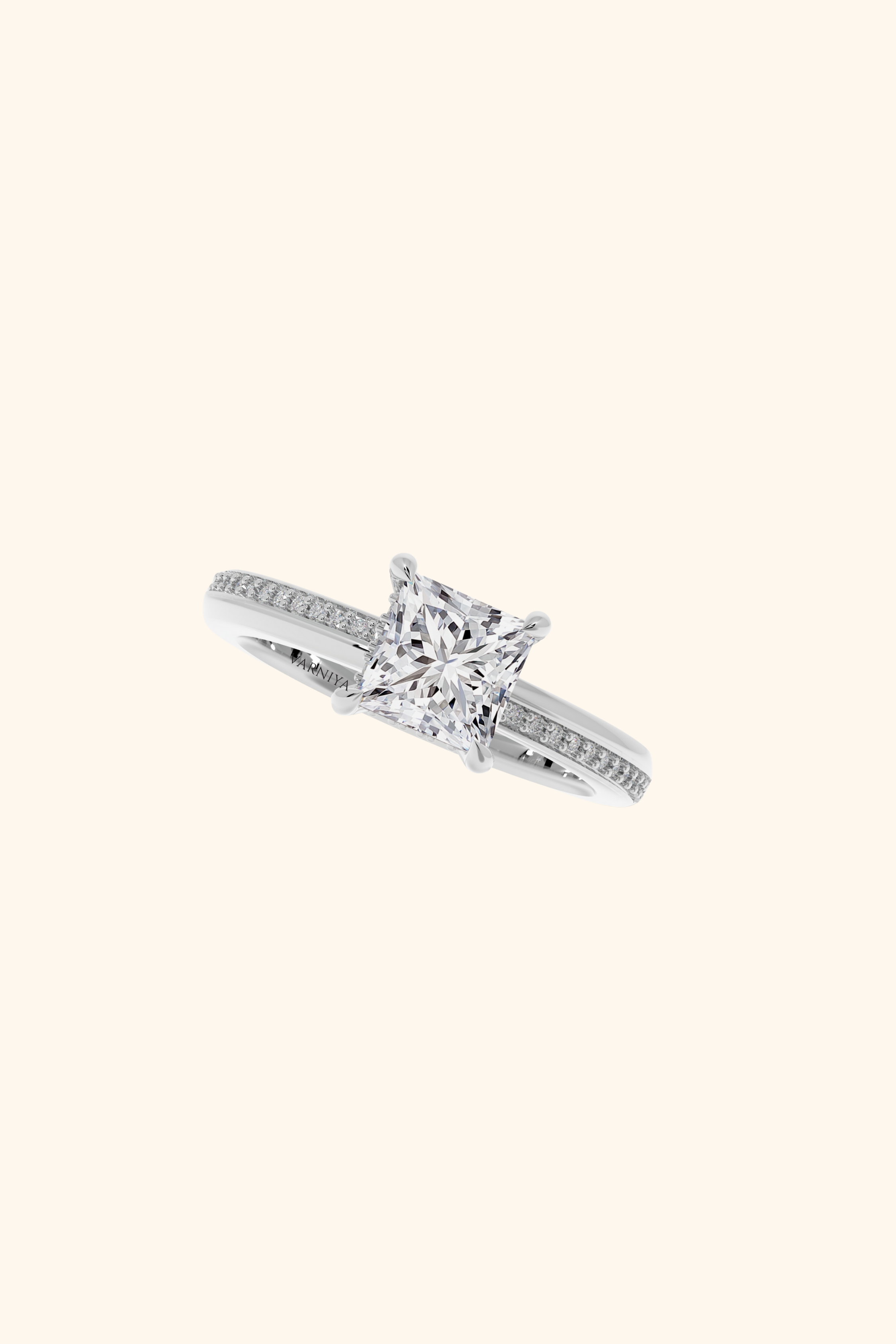 Joanna Princess Cut Solitaire Ring