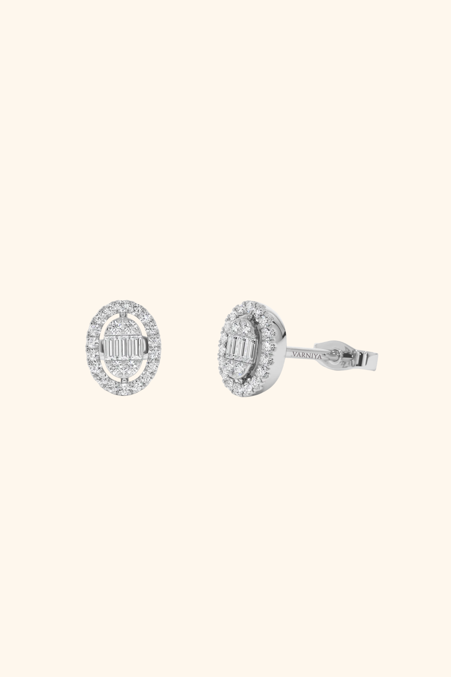 18K Gold Plated Embla Diamond Earrings