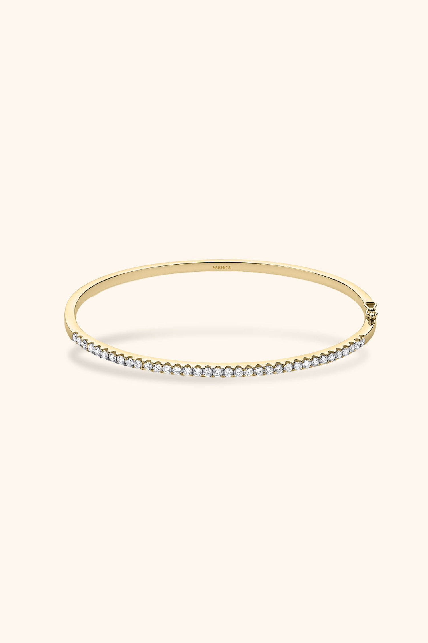Classic Eternity Half Tennis Diamond Bangle VARNIYA