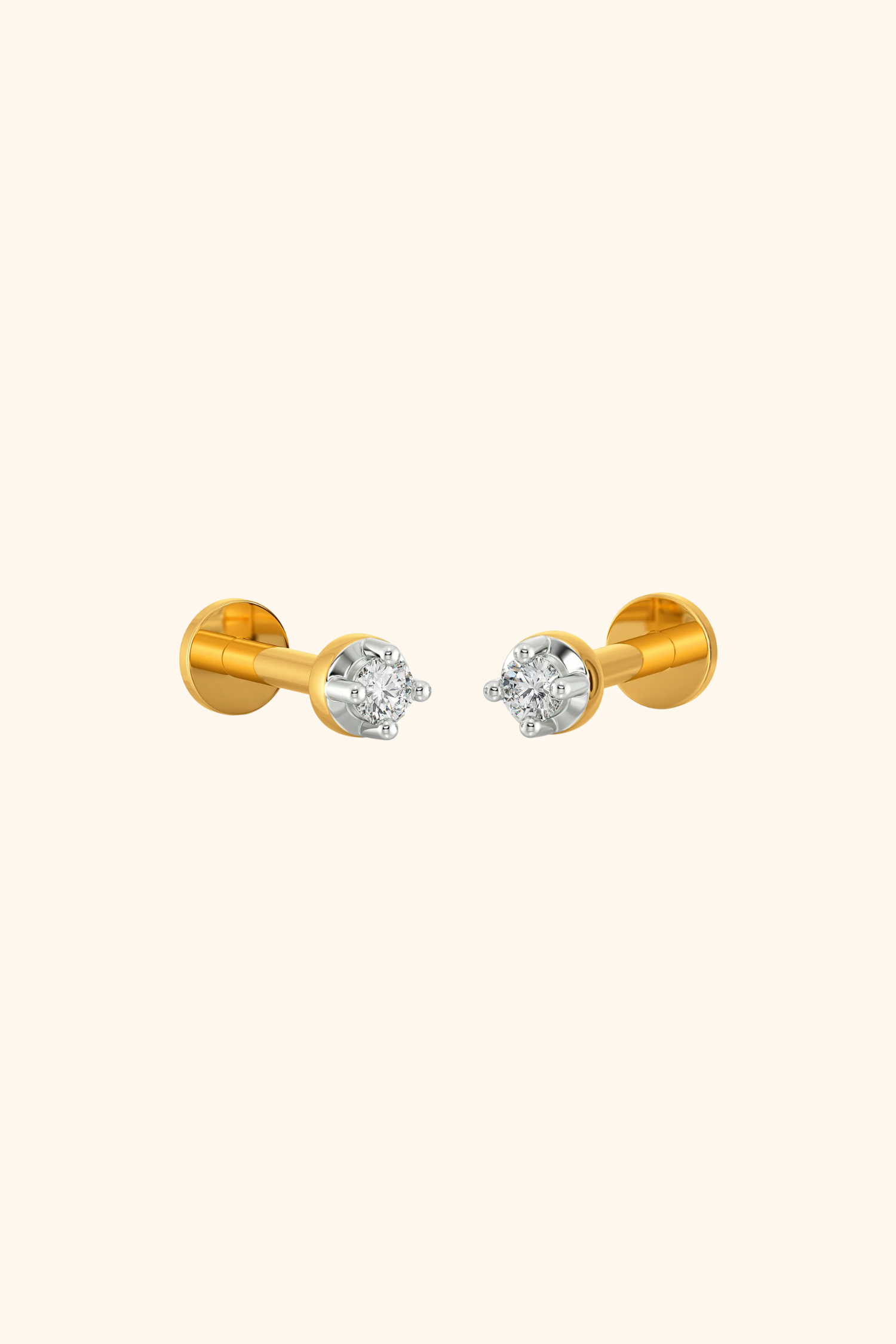 Petite Round Diamond Studs