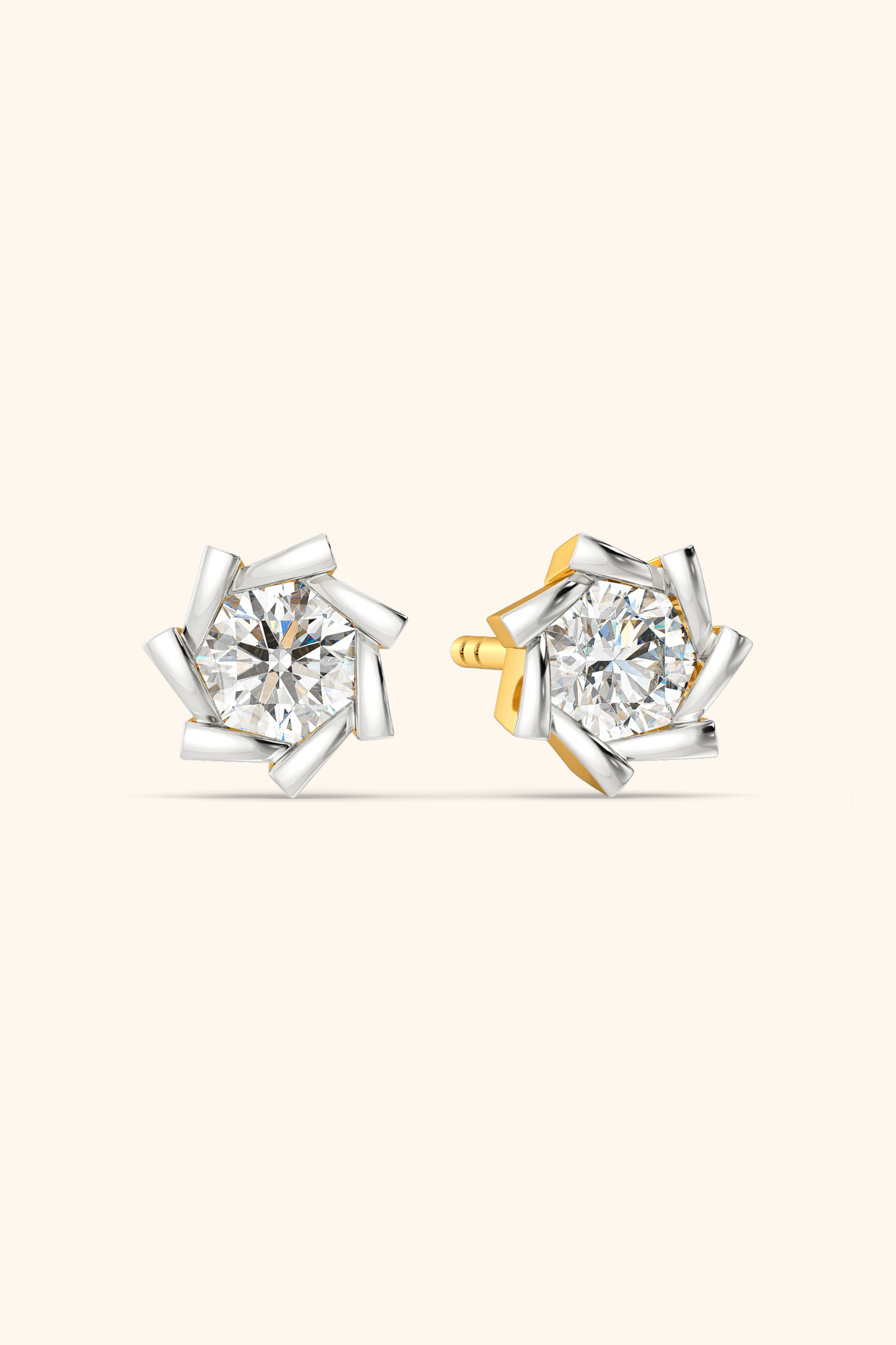 Sunray Solitaire Studs