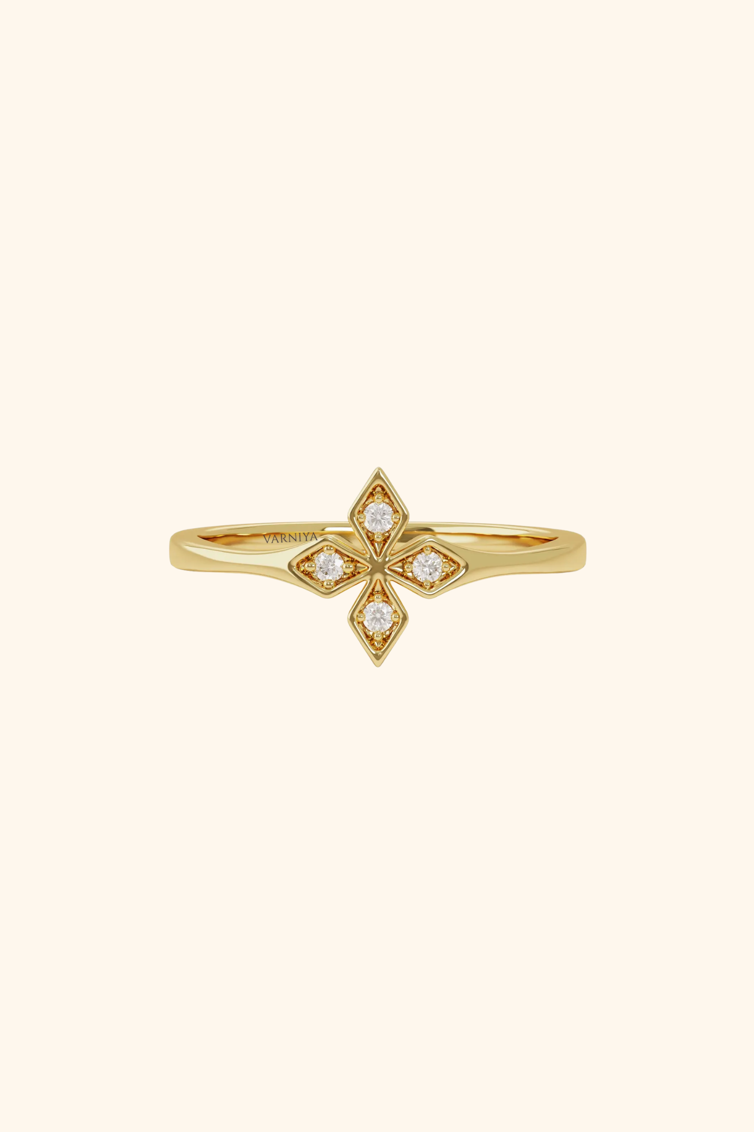 Cross Diamond Ring