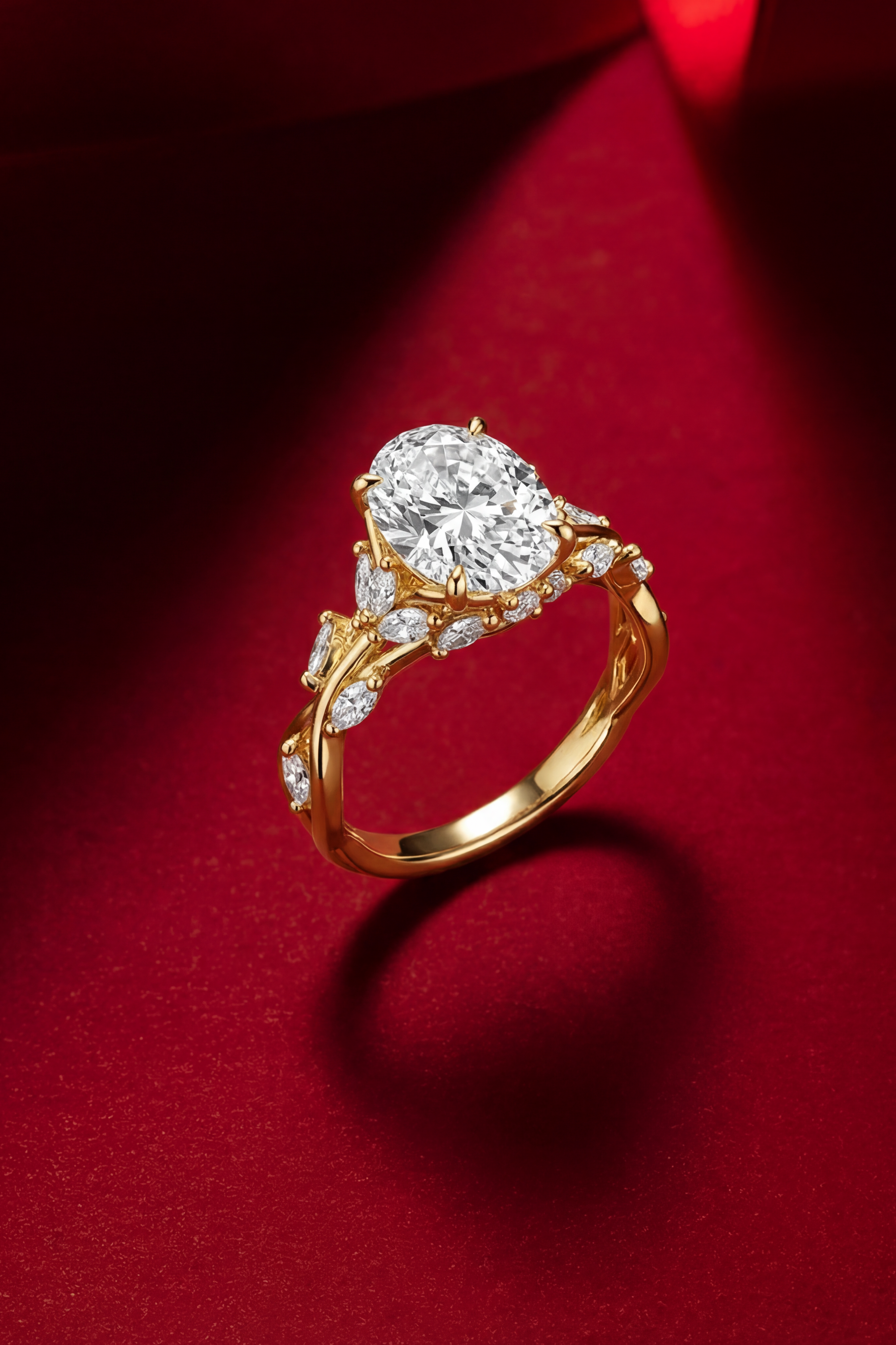 Amara Bloom Oval Solitaire Ring
