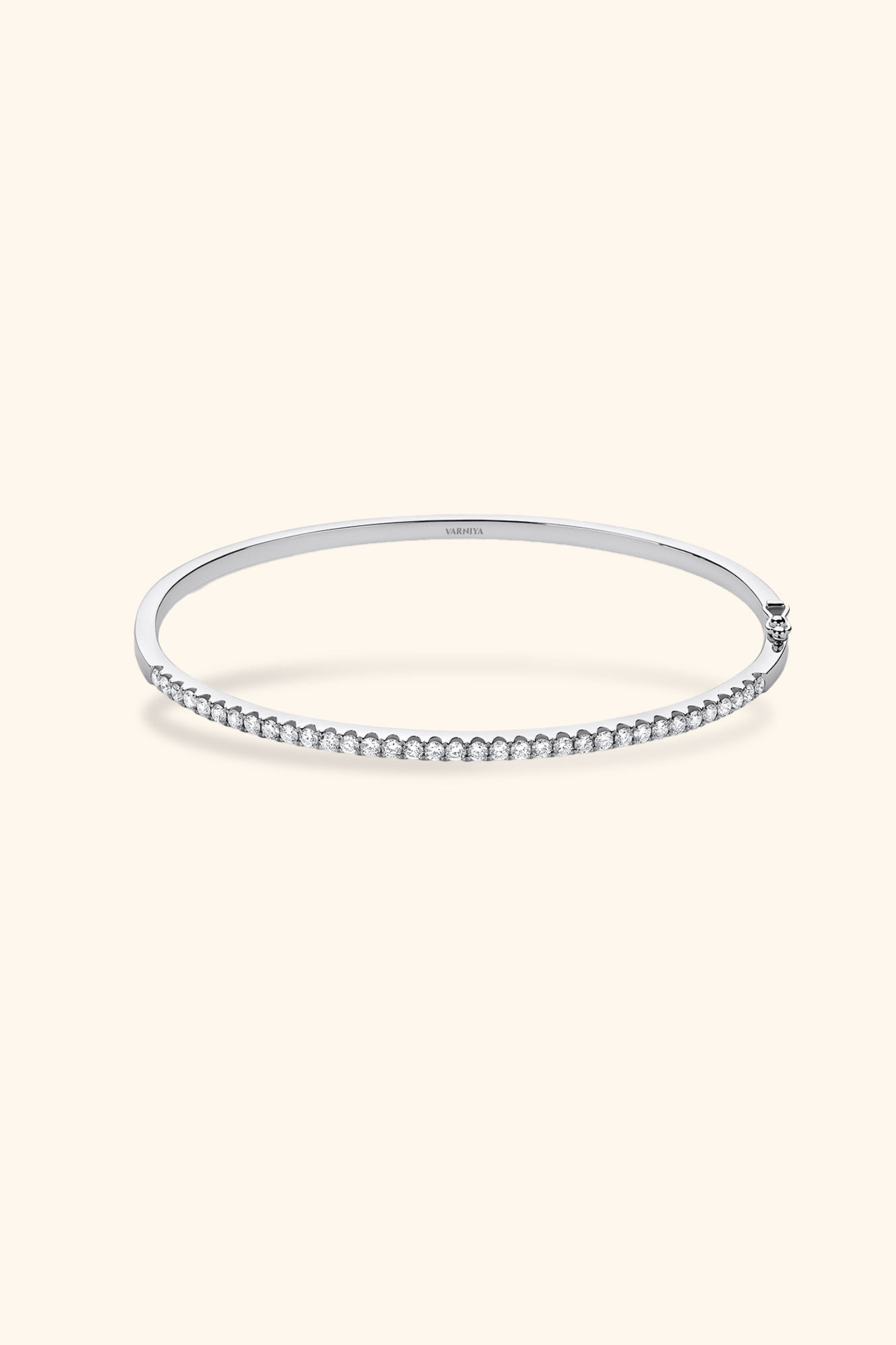 Classic Eternity Half Tennis Diamond Bangle