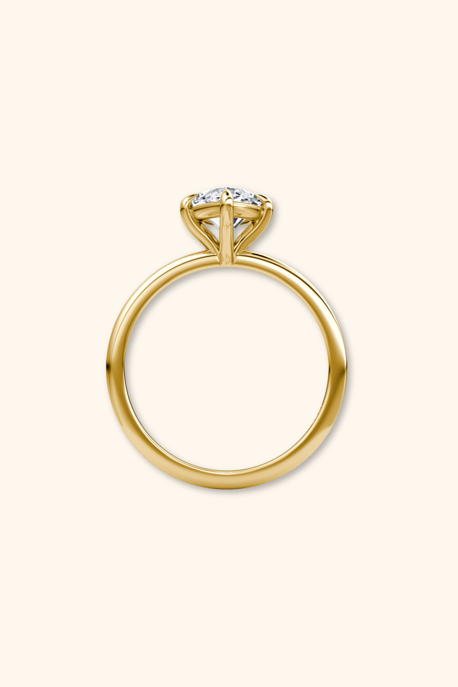 4 Prong Timeless Grace Ring with Marquise Solitaire