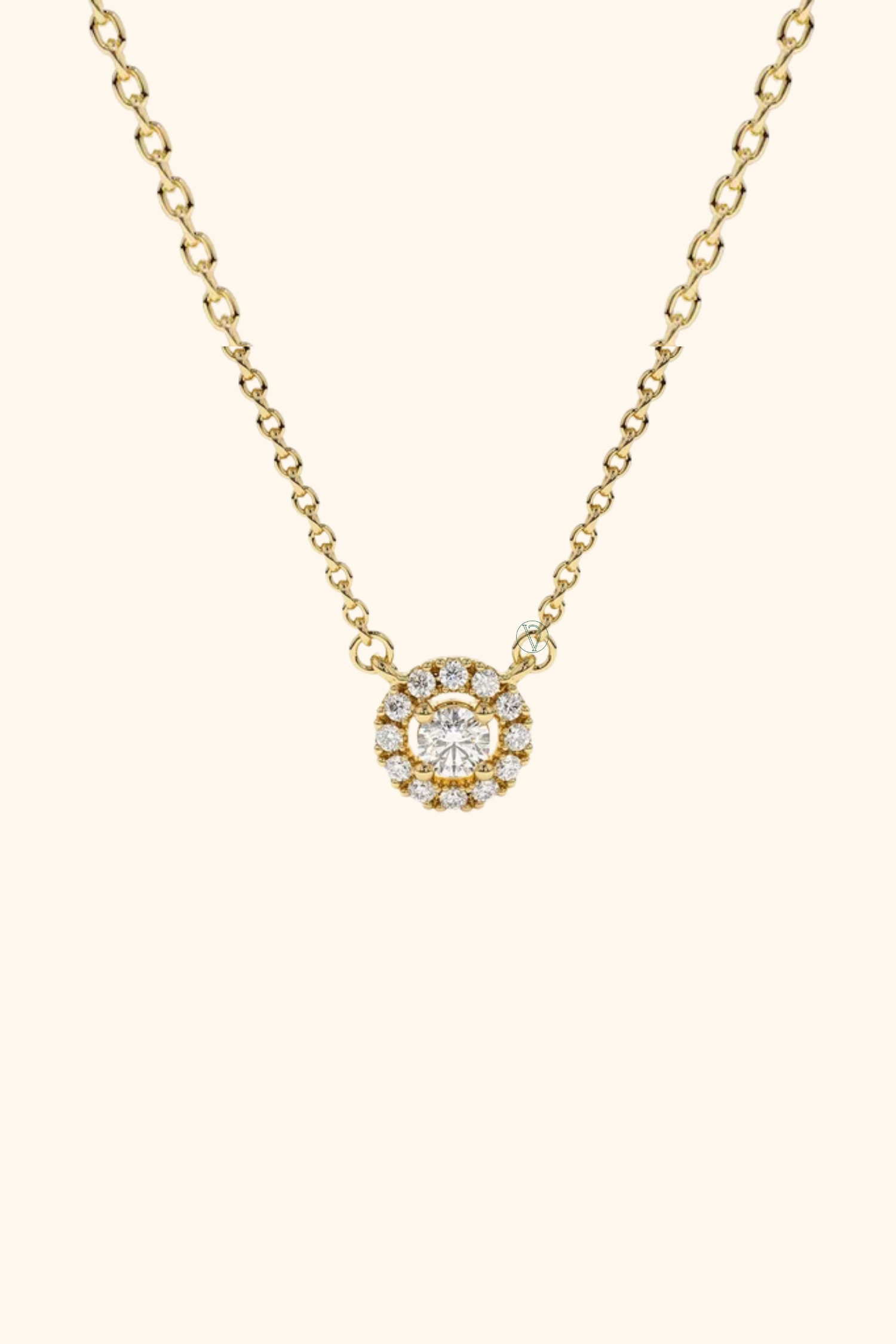Halo Mini Diamond Pendant