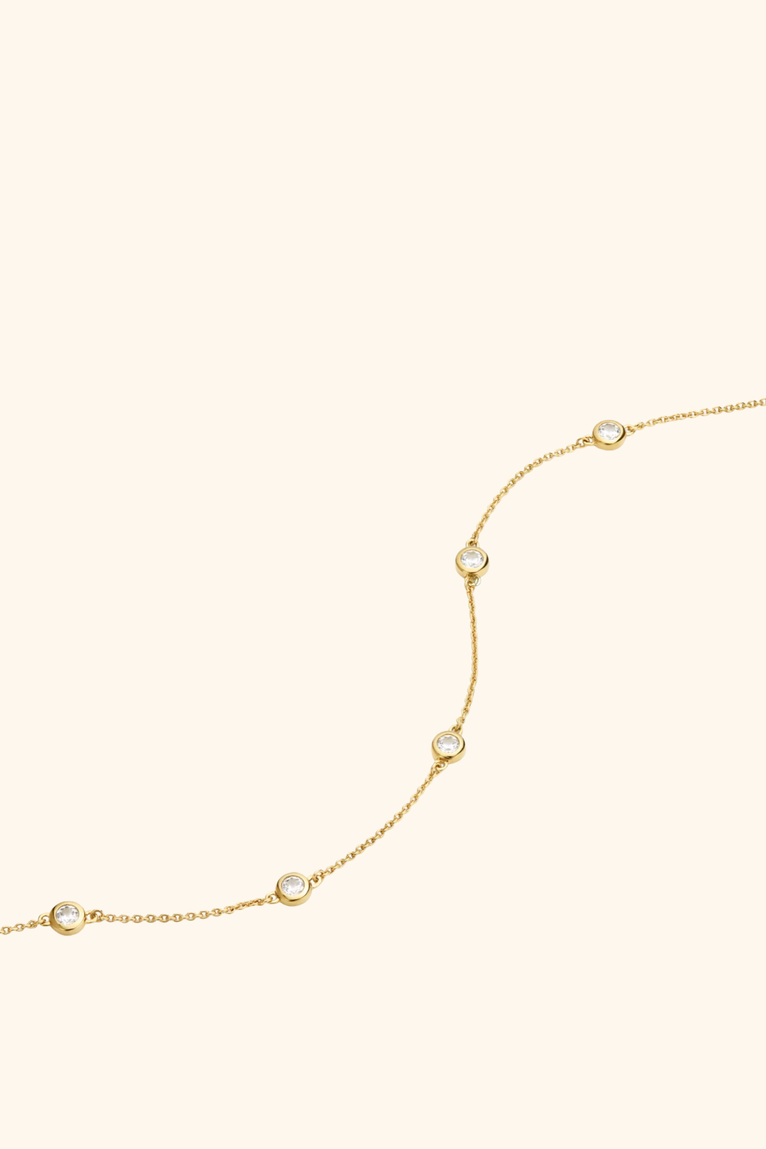 Diamond Bezel Station Bracelet