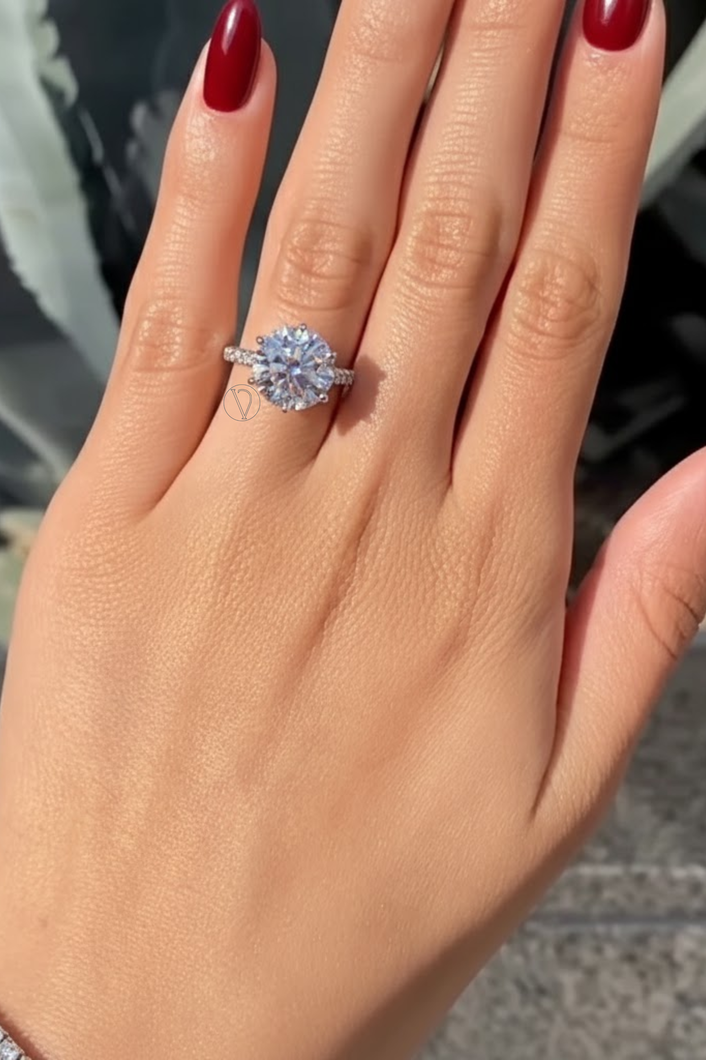 Noelle Round Solitaire Ring