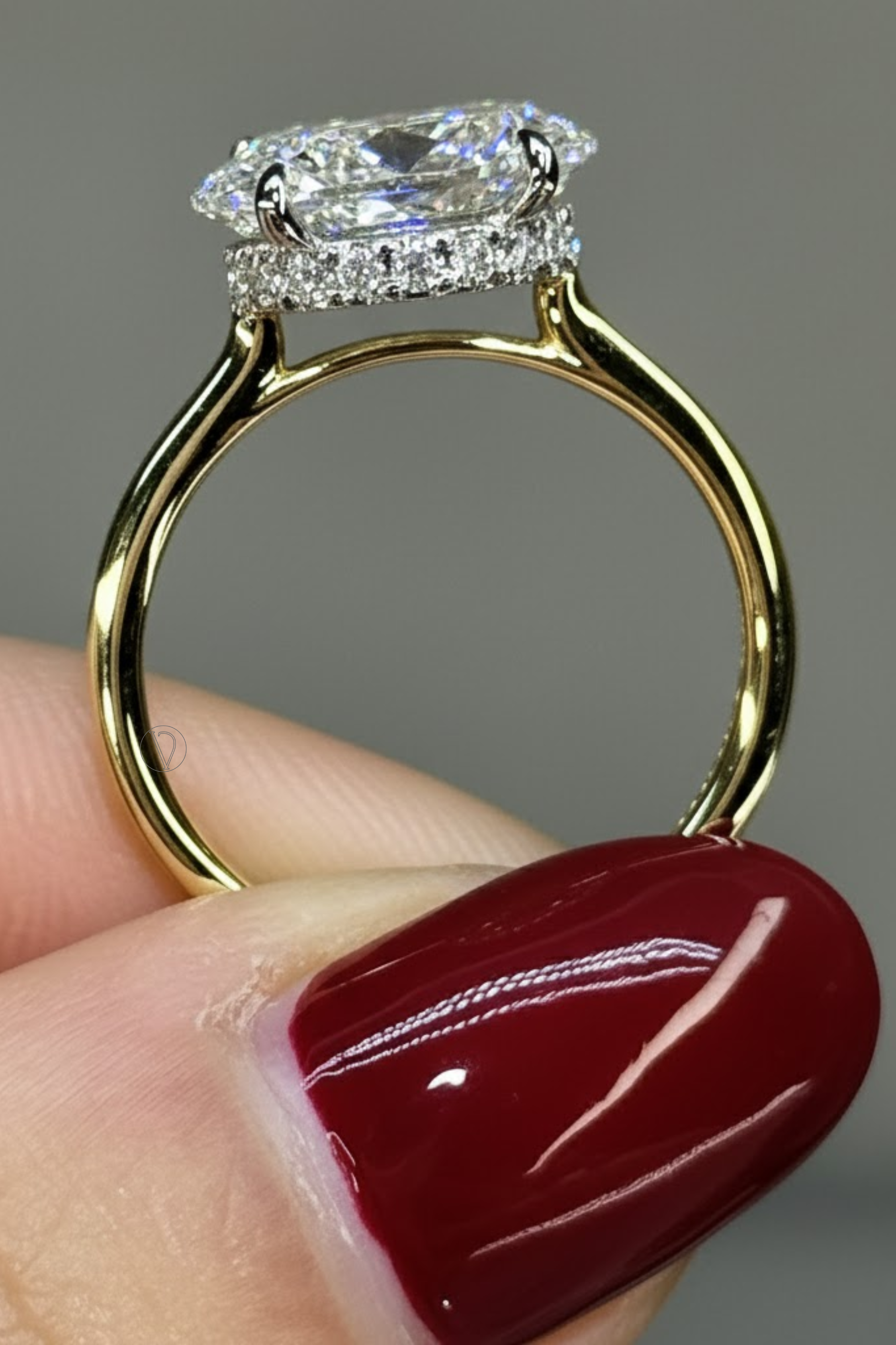 East West Oval Solitaire Ring