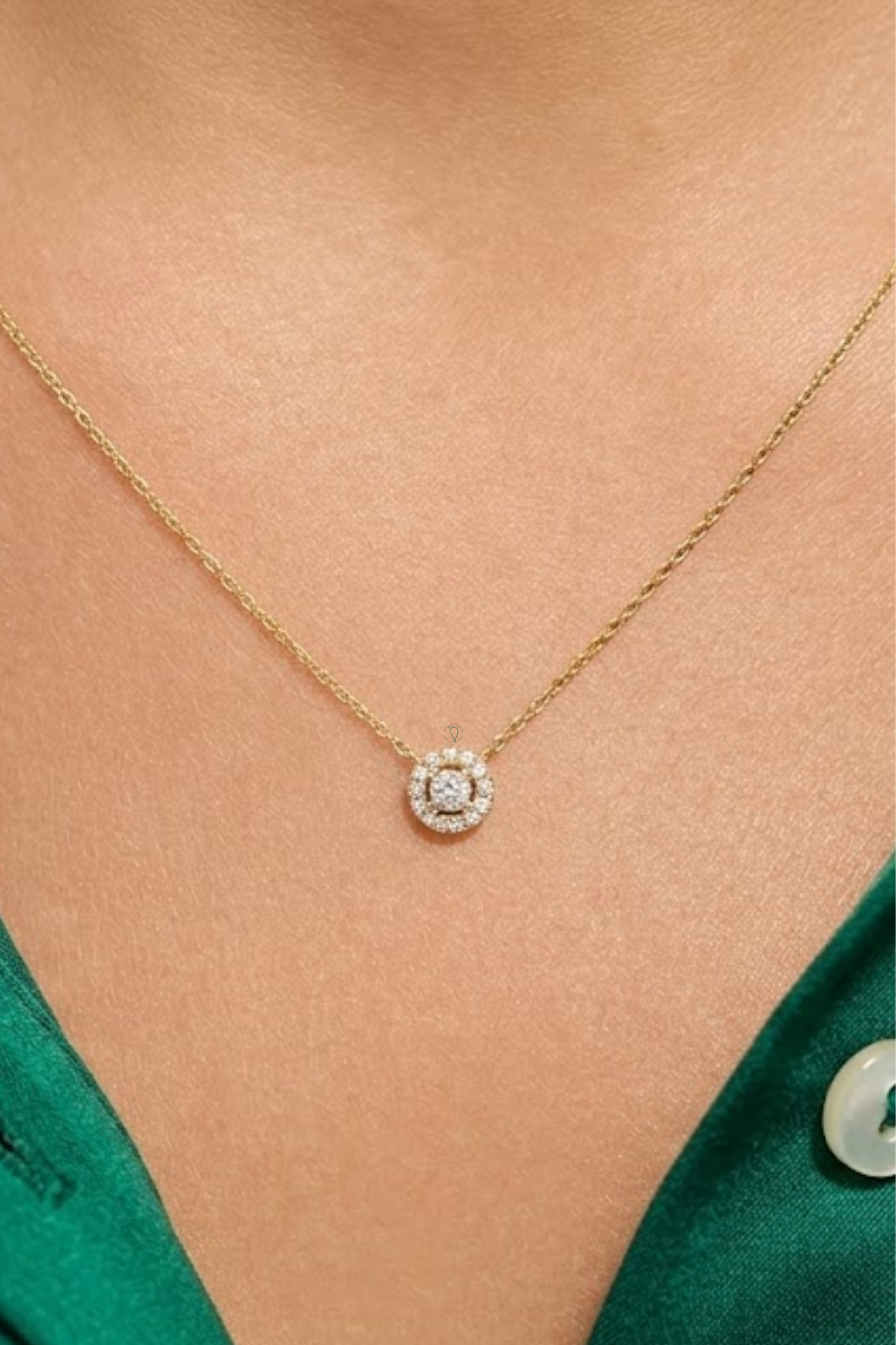 Halo Mini Diamond Pendant