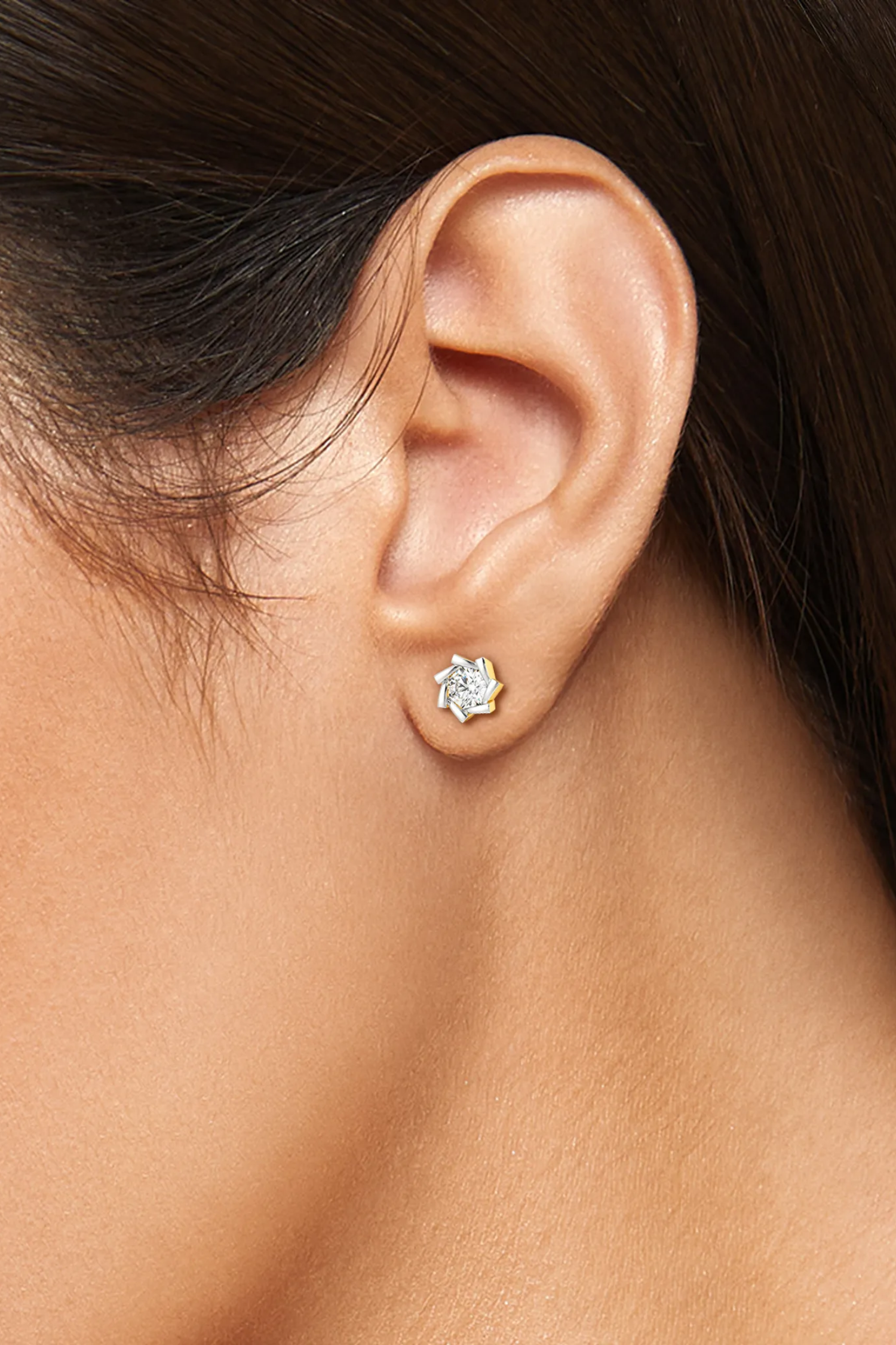 Sunray Solitaire Studs