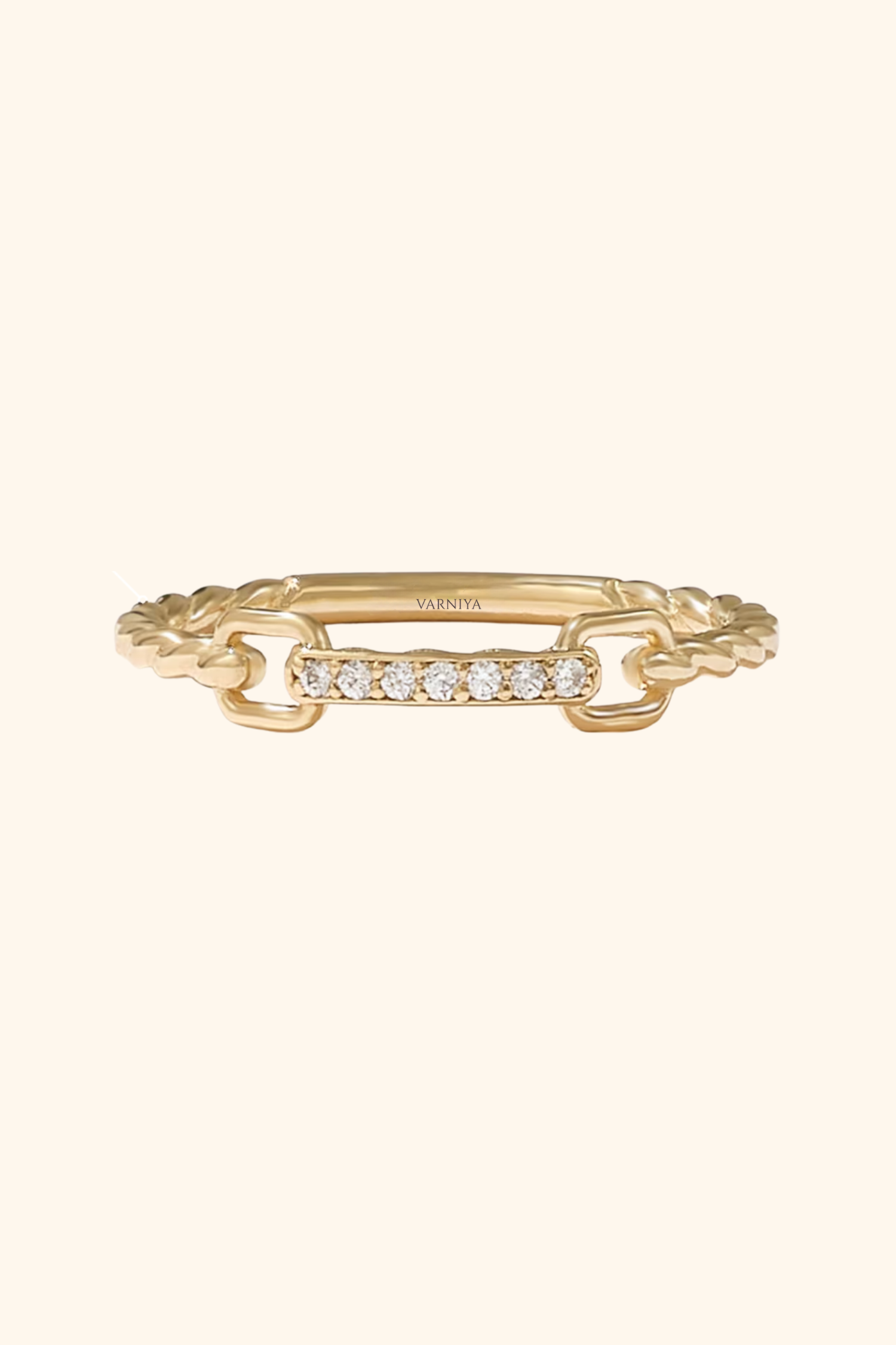 Twist Rope Chain Ring